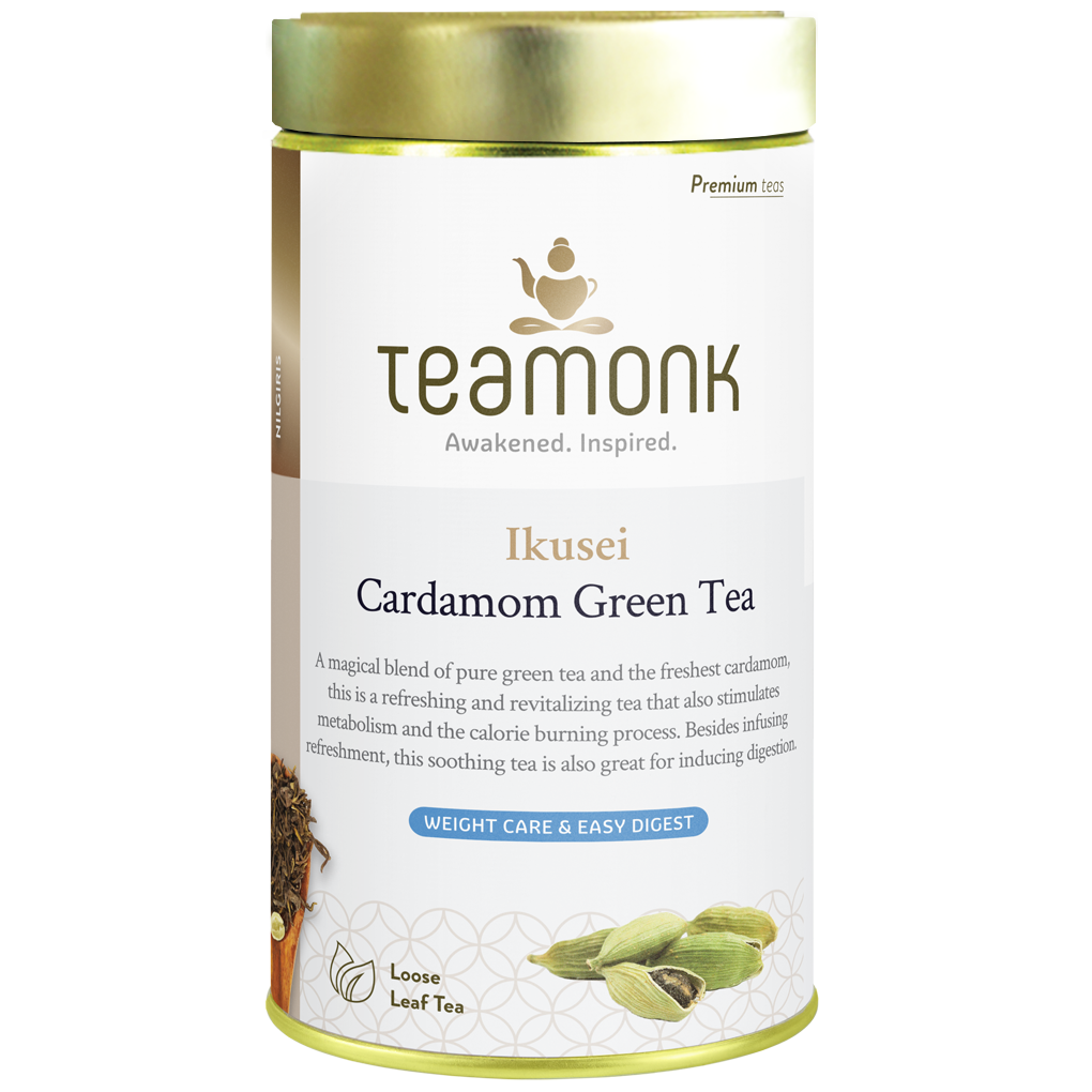 

Teamonk Nilgiri Ikusie Cardamom Green Tea for Weight Loss 125g