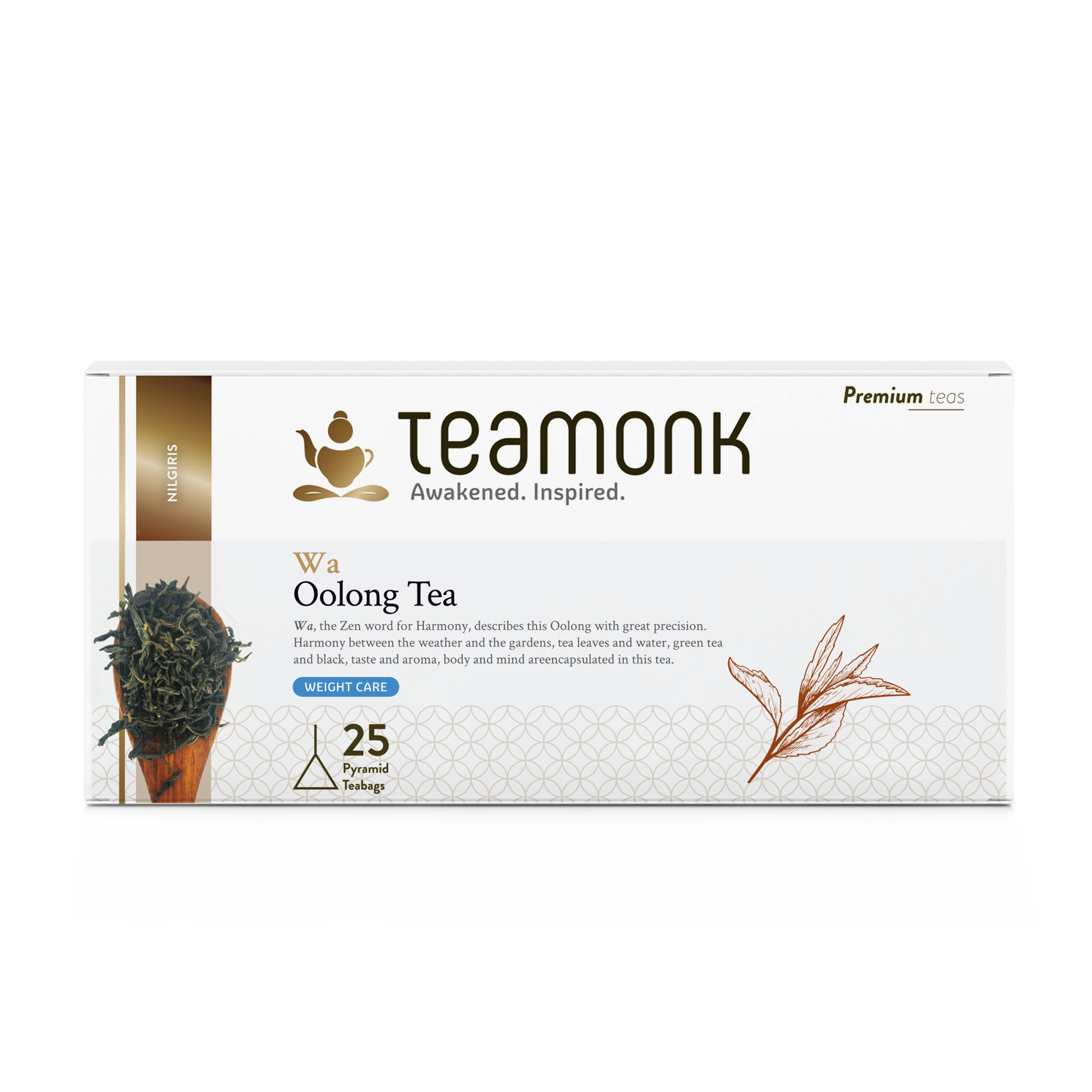

Teamonk Nilgiri Wa Oolong Tea for Weight Loss 25 Teabags