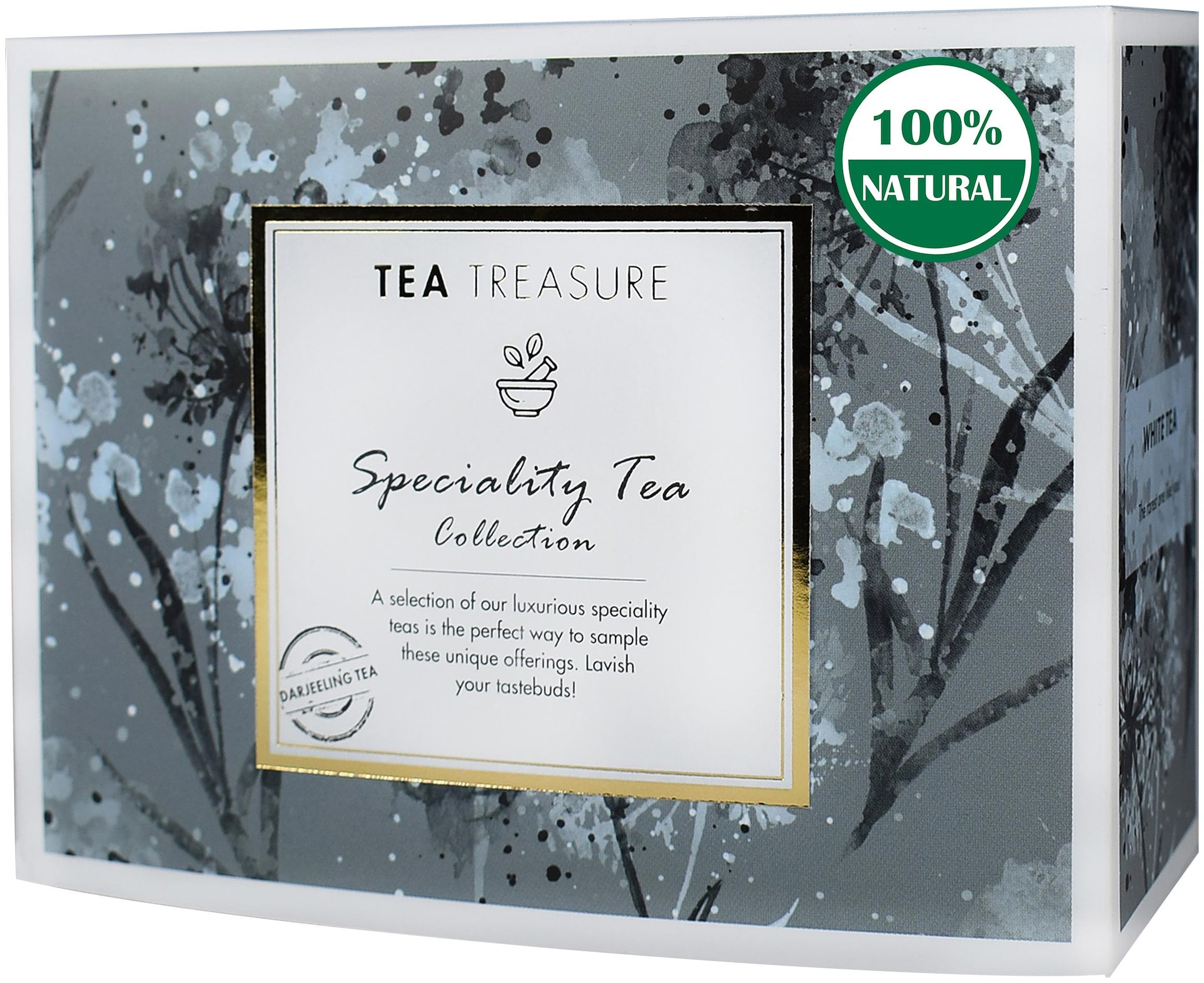 

TeaTreasure Speciality Tea Pyramid Tea Bags Collection - an Assorted Sampler Gift Box