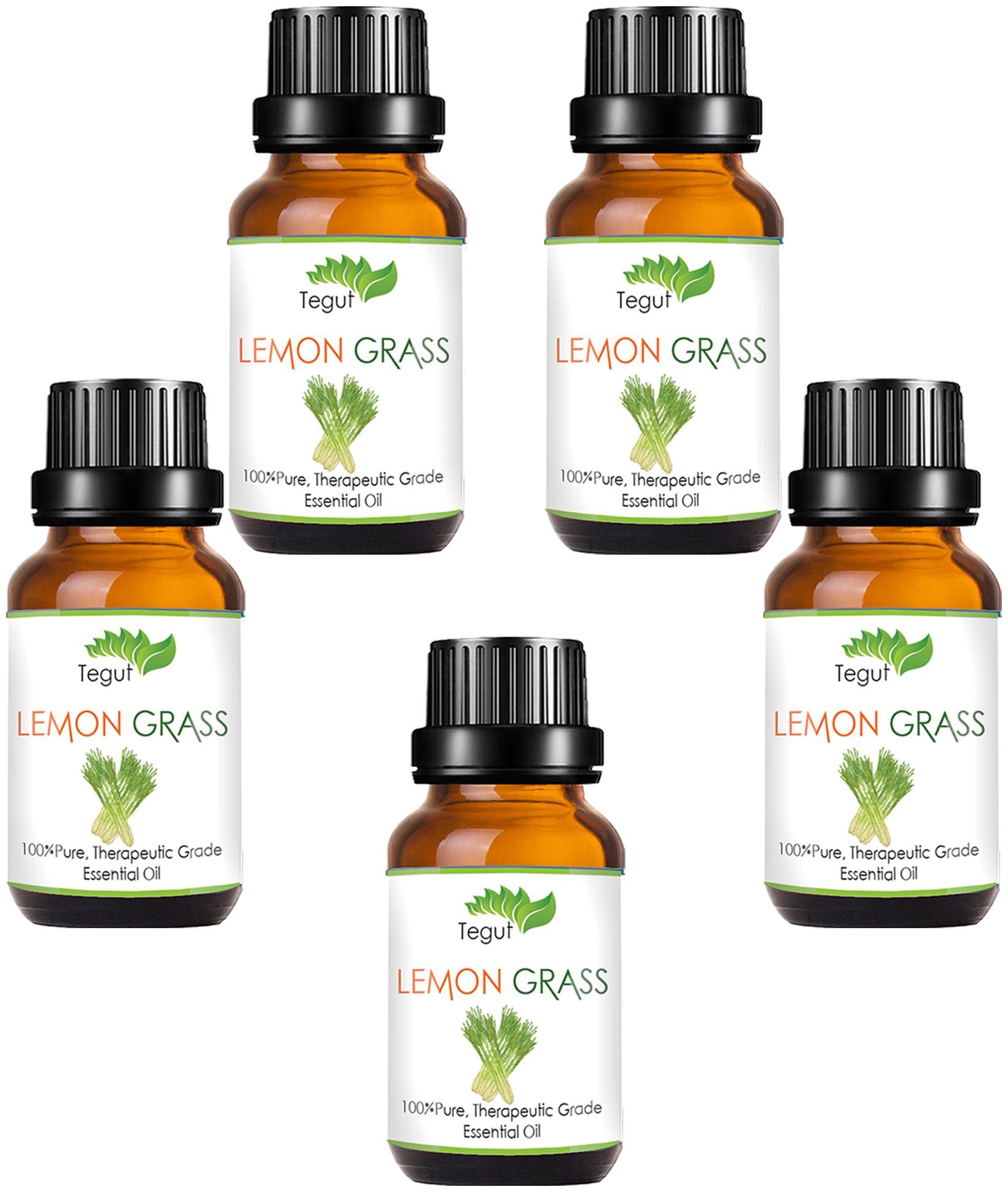 

TEGUT 100 Lemon Grass Essential Oil Pure Natural Pure And Organic (10 ml) (Pack of 5)