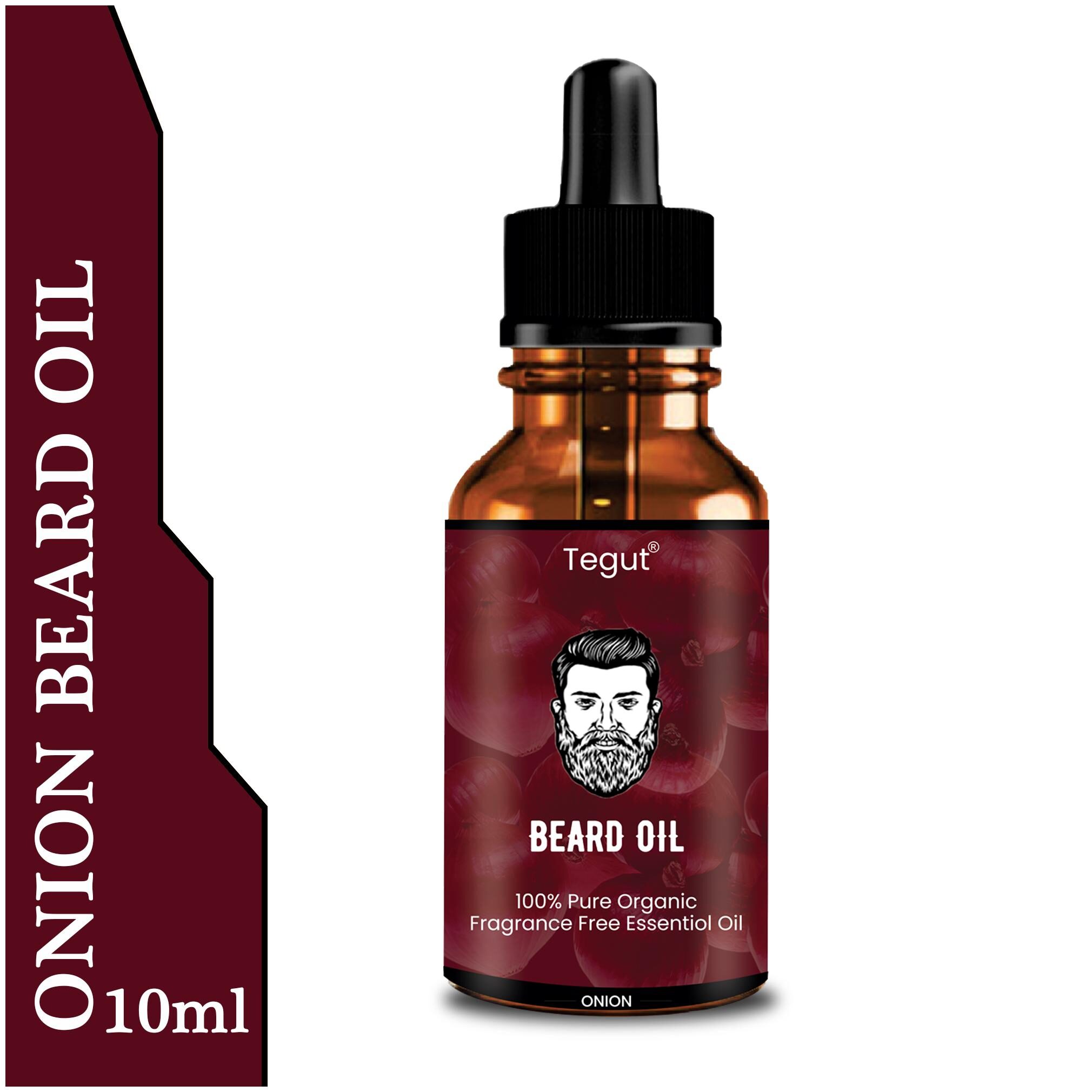 

Tegut 100 Natural Beard Growth Oil (Onion) Hair Oil (10 ml) (Pack of 1)