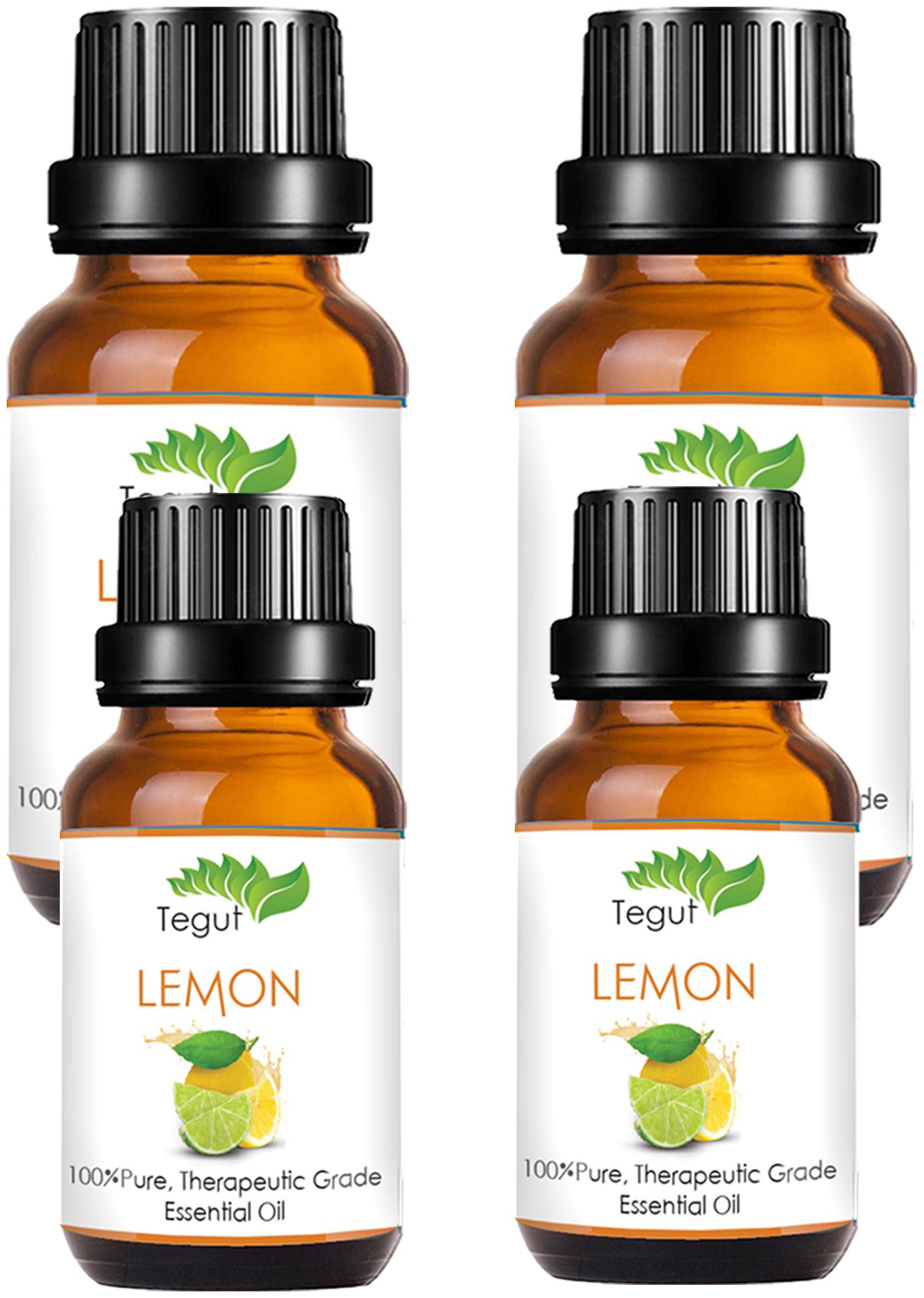 

TEGUT 100 Pure Lemon Essential Oil (10 ml) (Pack of 4)