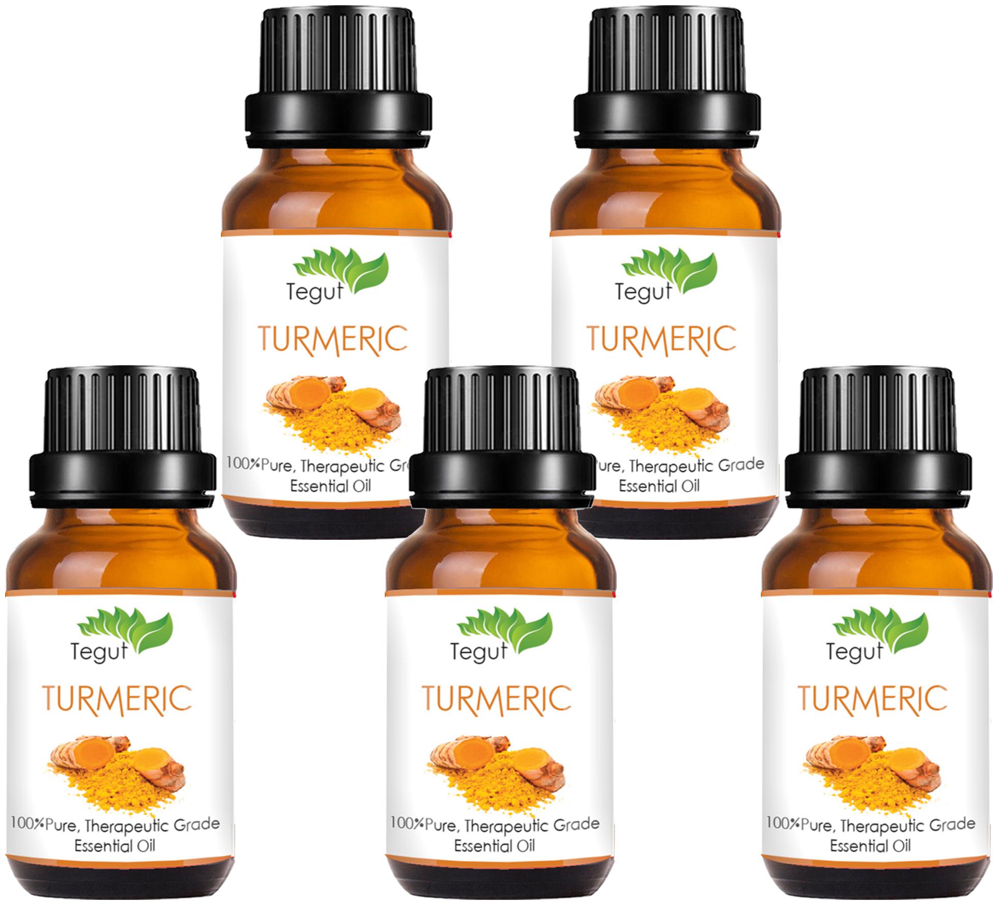 

TEGUT 100 Pure and natural Turmeric Essential Oil (10 ml) (Pack of 5)
