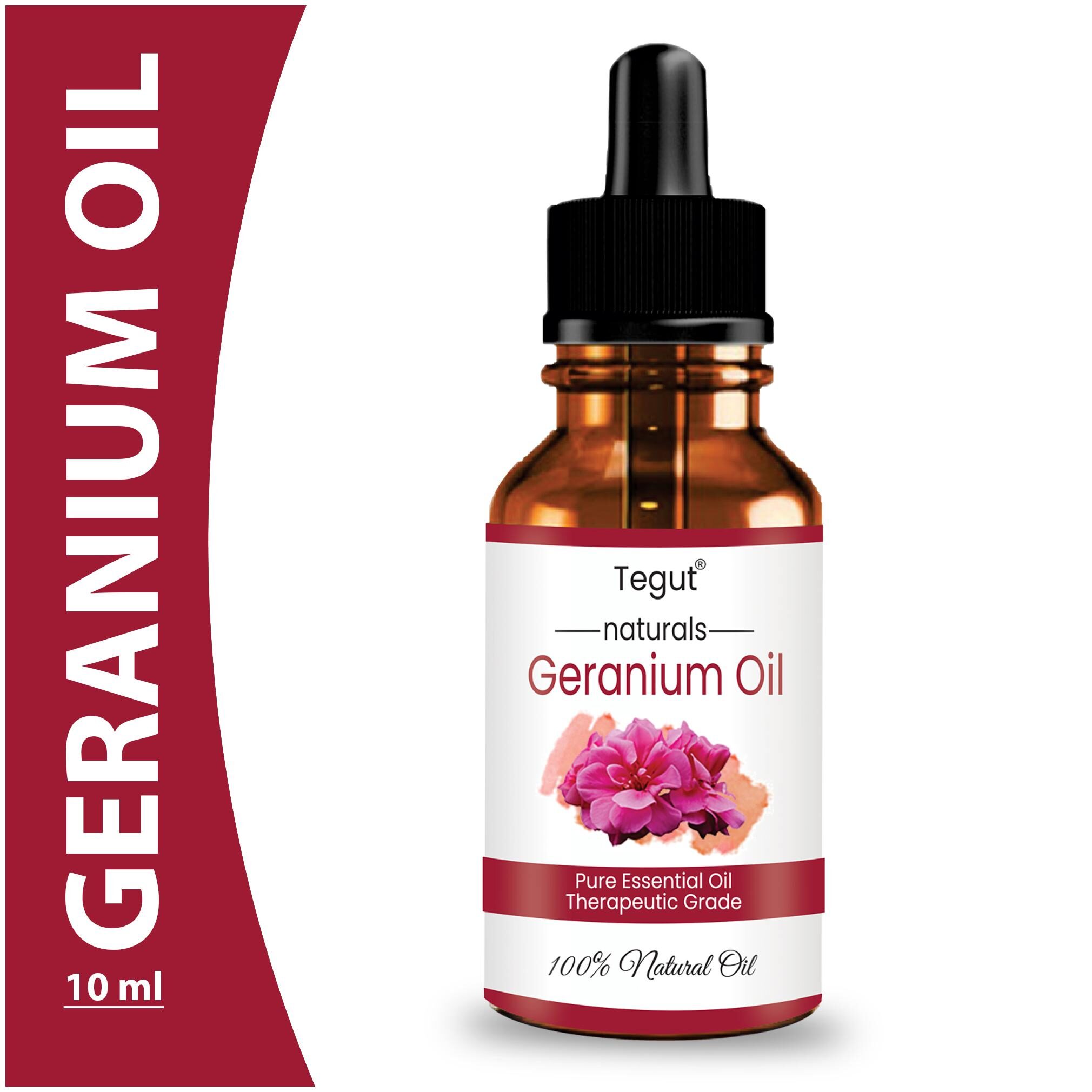 

Tegut 100 Pure Geranium Essential Oil (10 ml) (Pack of 1 )