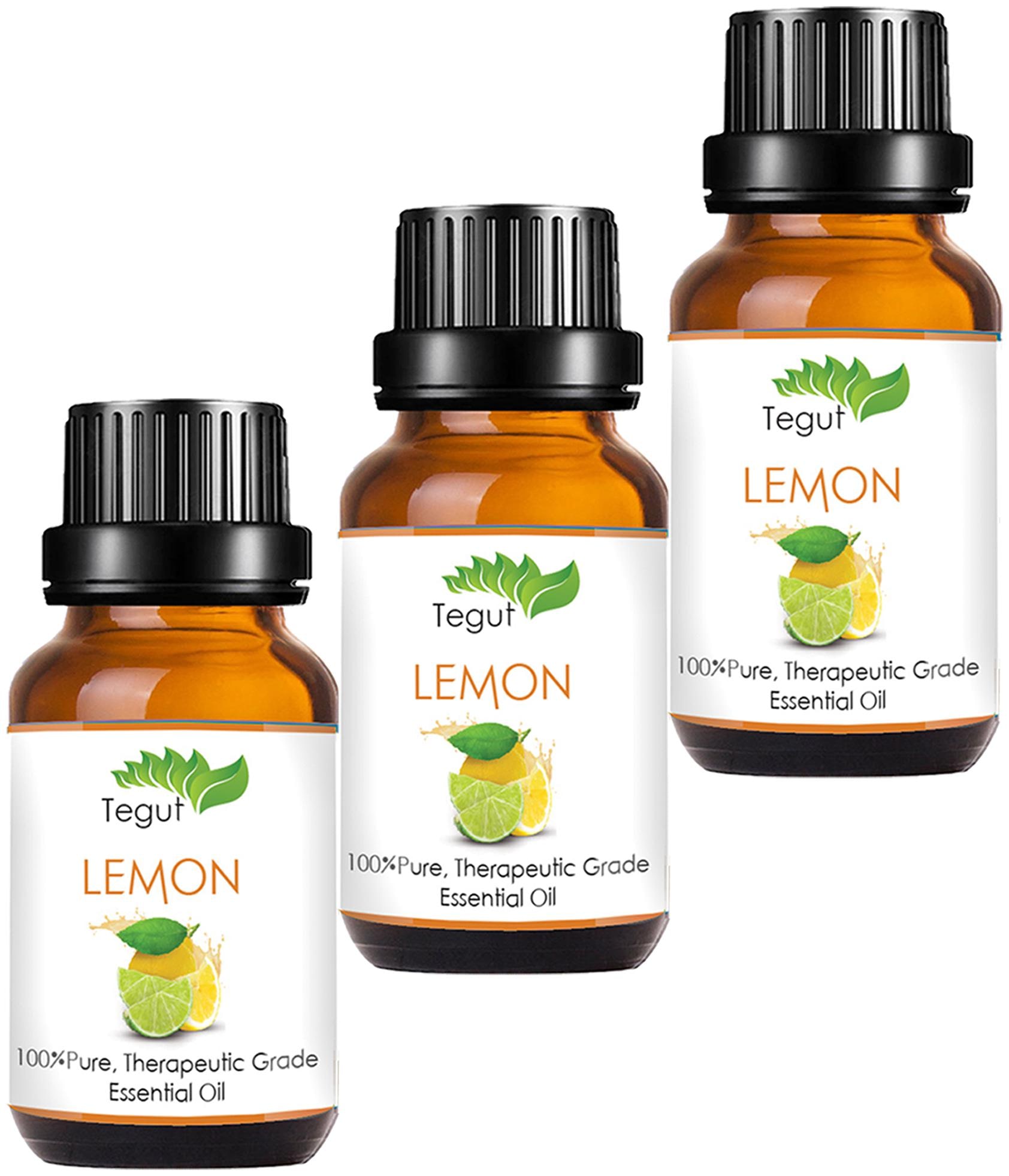 

TEGUT 100 Pure Lemon Essential Oil (10 ml) (Pack of 3)