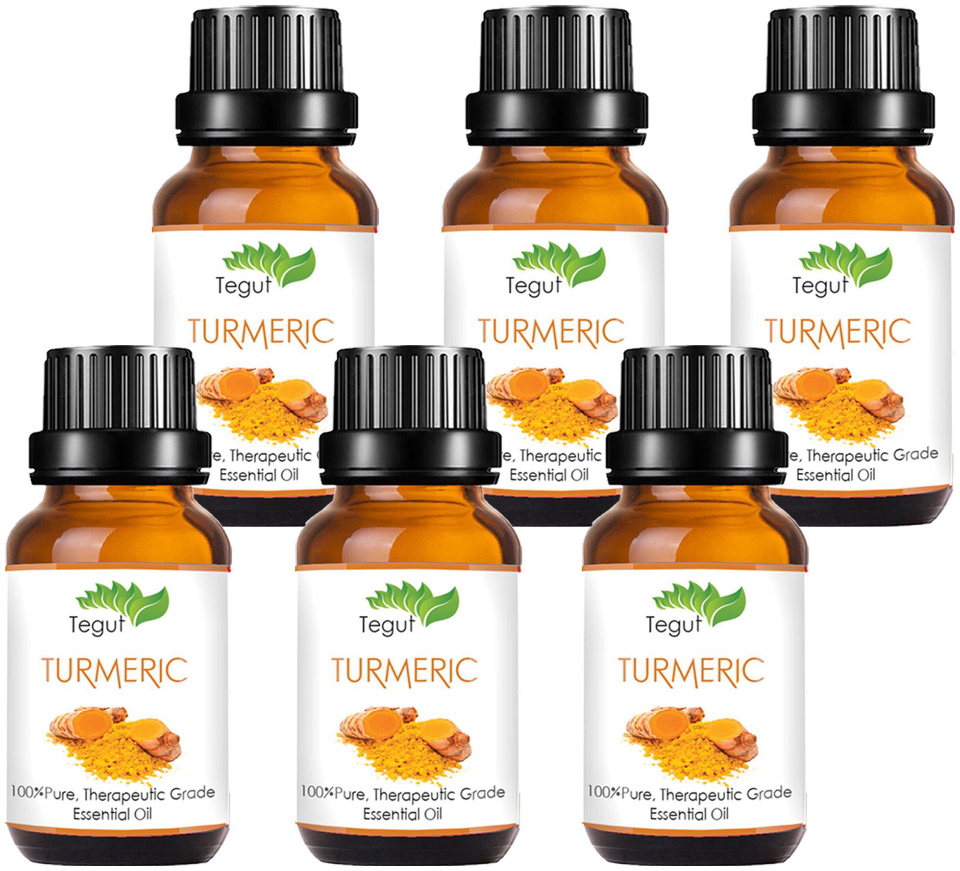 TEGUT 100 Pure and natural Turmeric Essential Oil (10 ml) (Pack of 6)