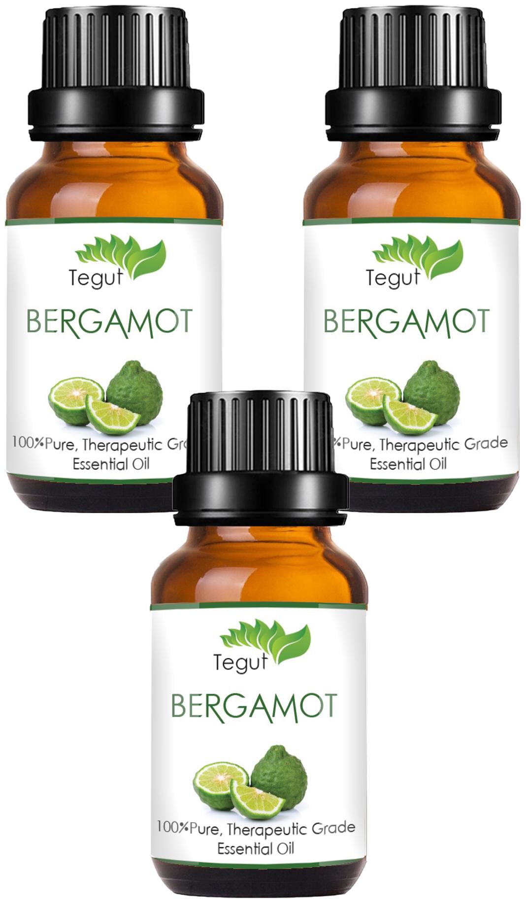 

Tegut Bergamot Essential Oil Pure Natural Aromatherapy Therapeutic Grade Oil For Skin Care Hair Care Hair Oil (15 ml) (Pack Of 3)