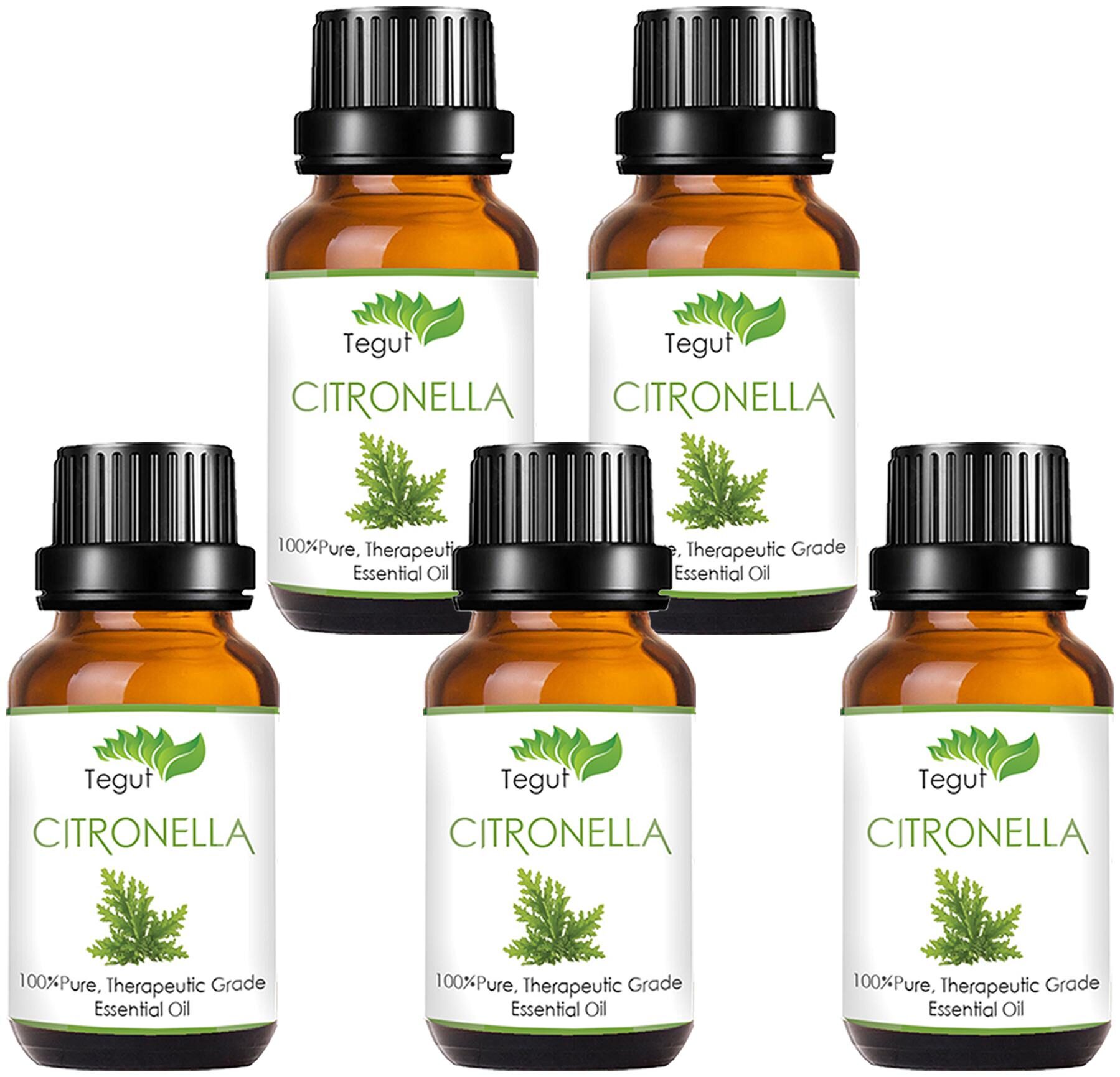 

TEGUT Citronella Essential Oil Pure Natural Therapeutic Grade(25 ml) (Pack of 5)
