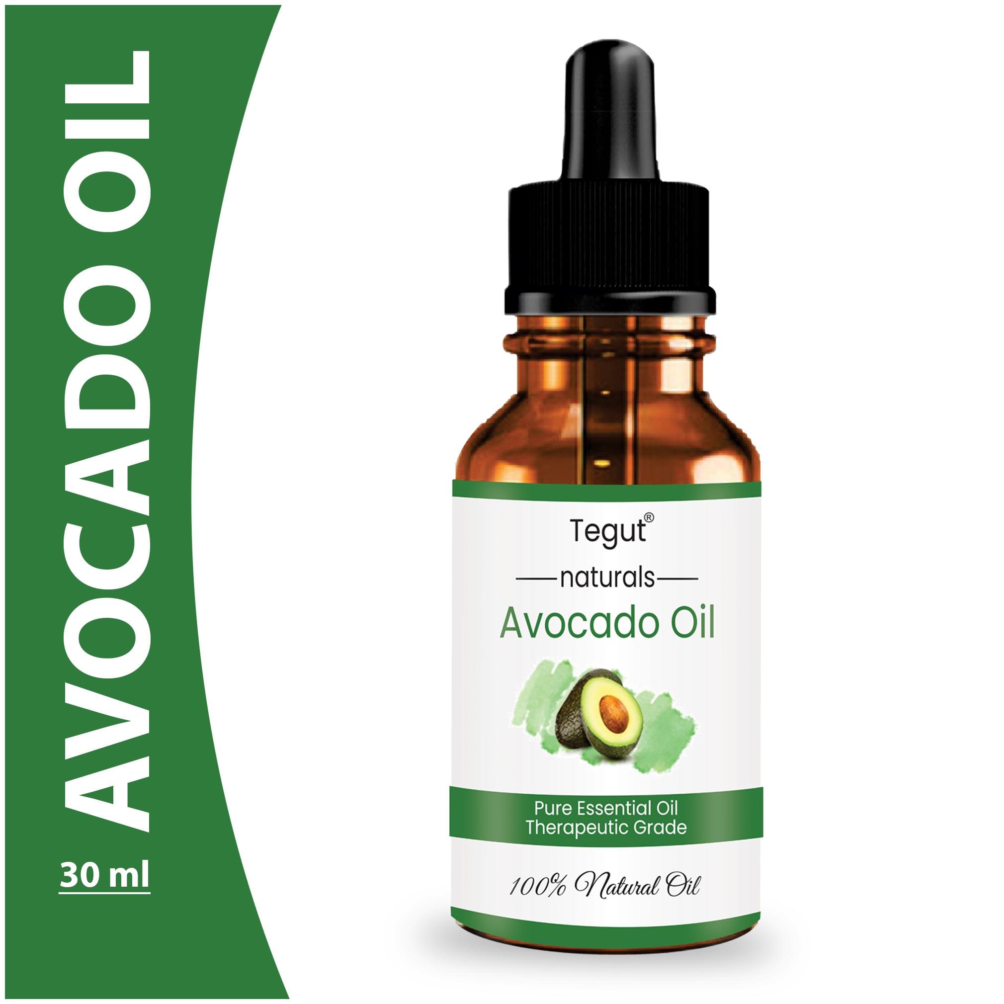 

Tegut Fresh Natural Organic raw unrefined cold pressed Avocado oil for Hair Skin and Face 30 ml (Pack of 1)