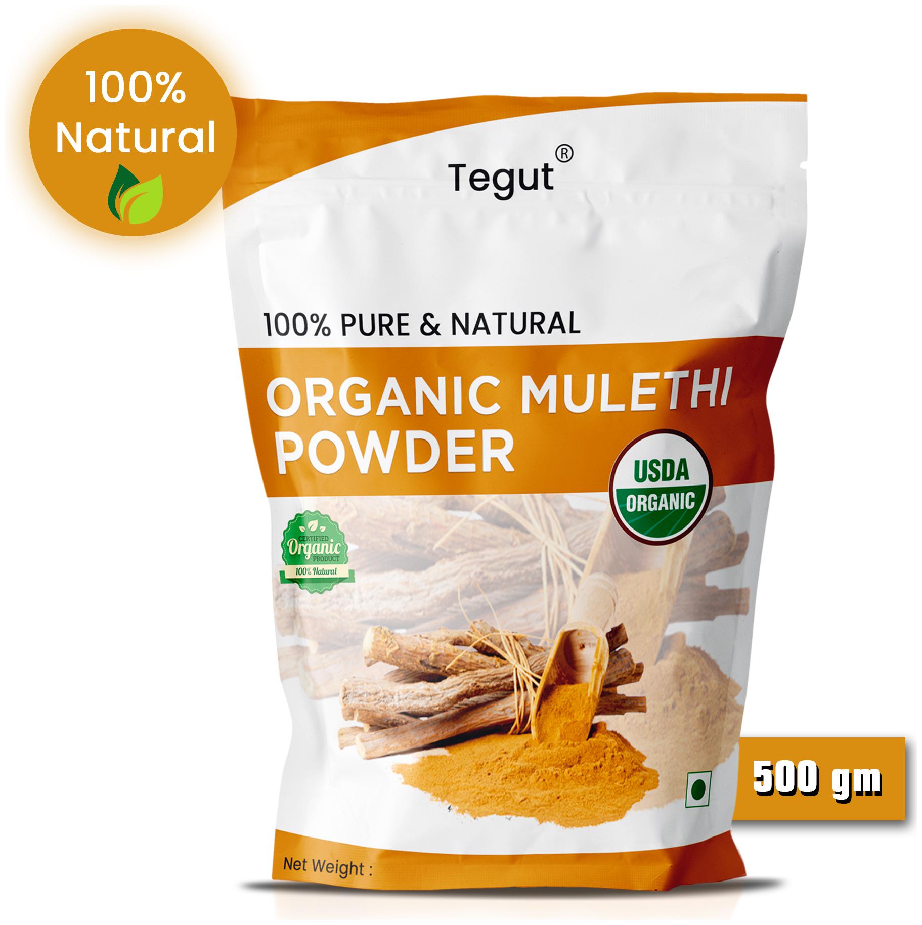 

Tegut Natural Licorice Root Powder (mulethi) Hair Shine Hair Fall Treatment Hair Pack 500g (Pack of 1)