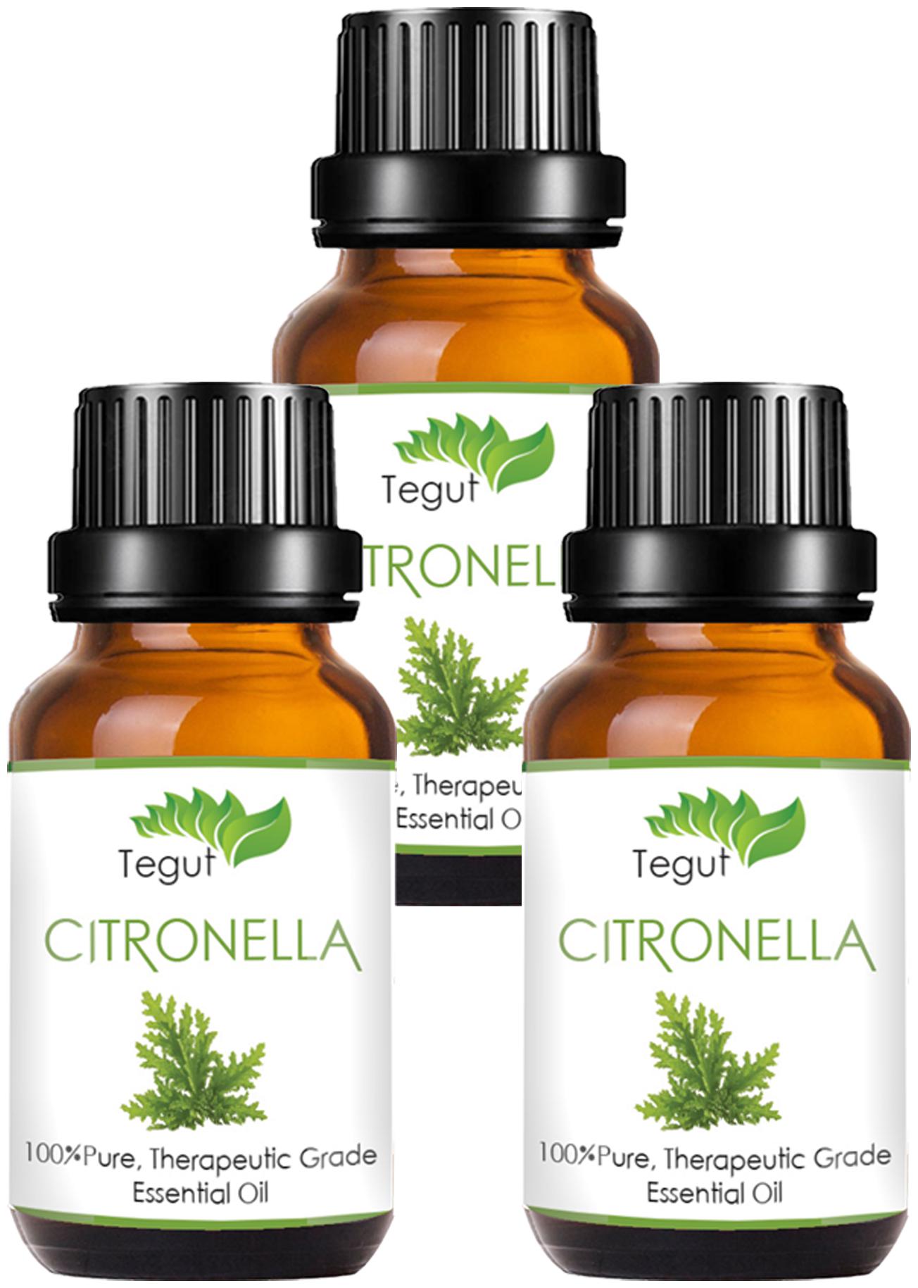 

TEGUT Naturals Citronella Oil 100 Pure Natural Undiluted (30 ml) (Pack of 3)