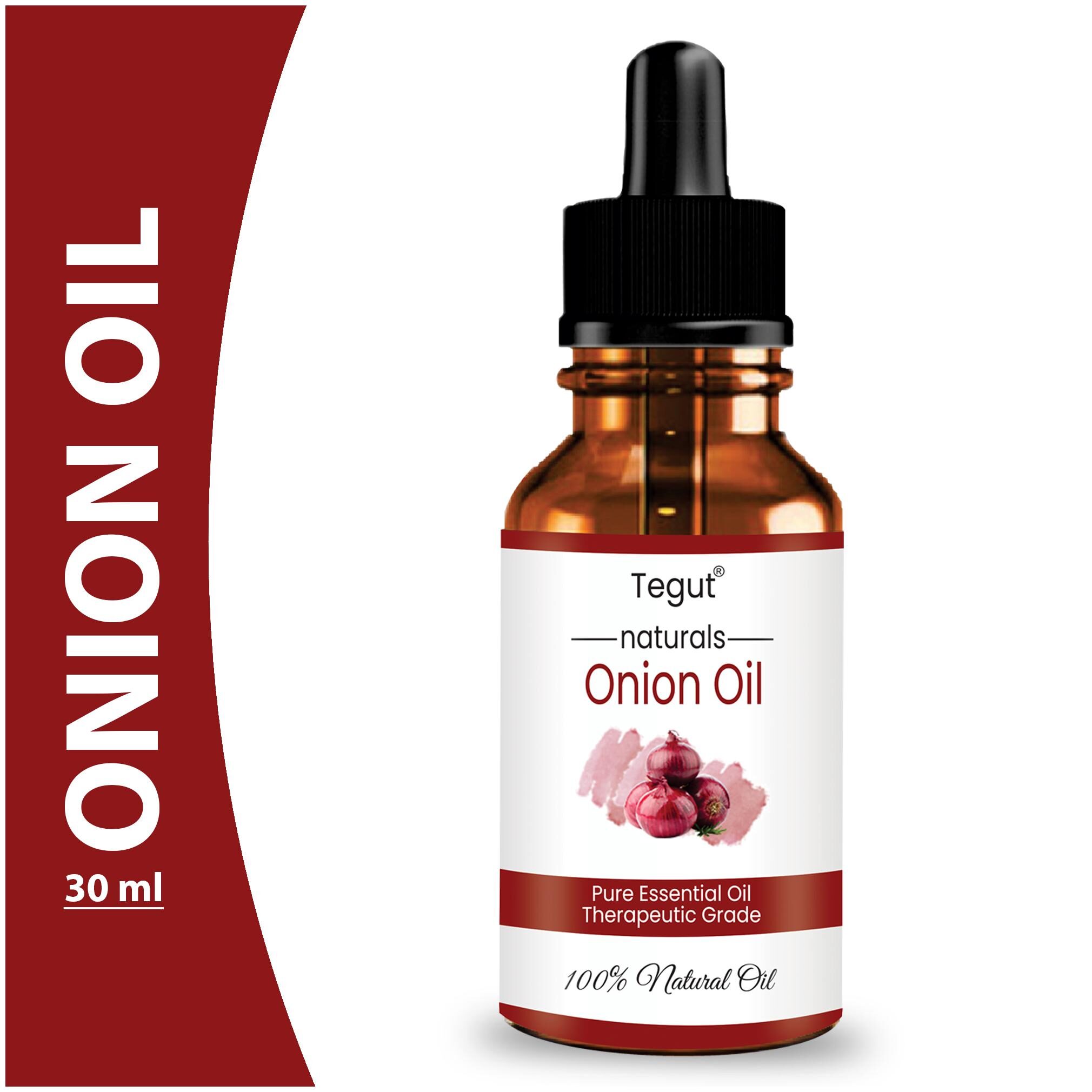 

Tegut Onion Oil for Hair Growth - Red Onion Extract with and essential oils 30 ml (Pack of 1)