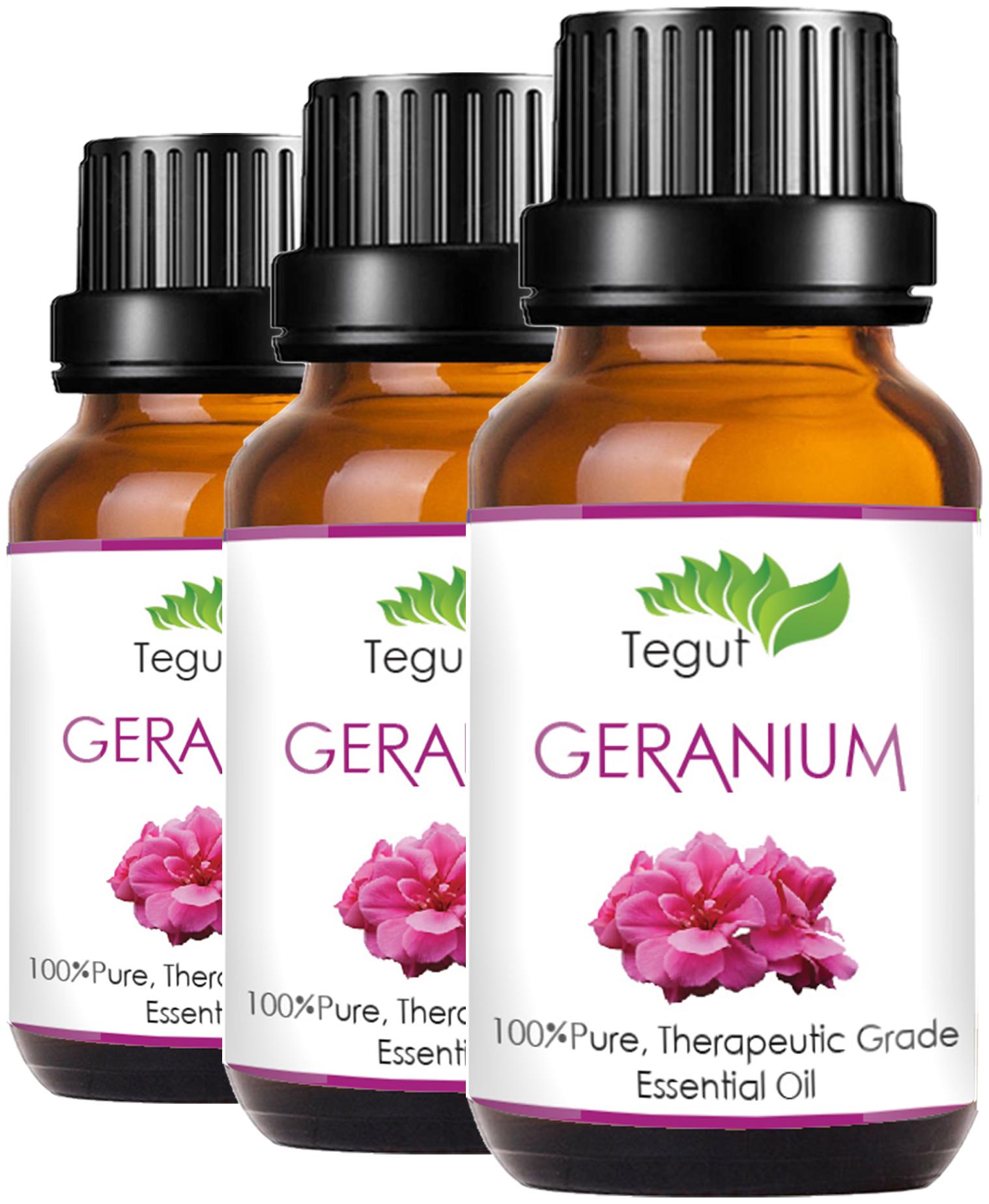

Tegut Organic Geranium Essential Oil - 100 Pure Therapeutic Grade (10 ml) (Pack Of 3)