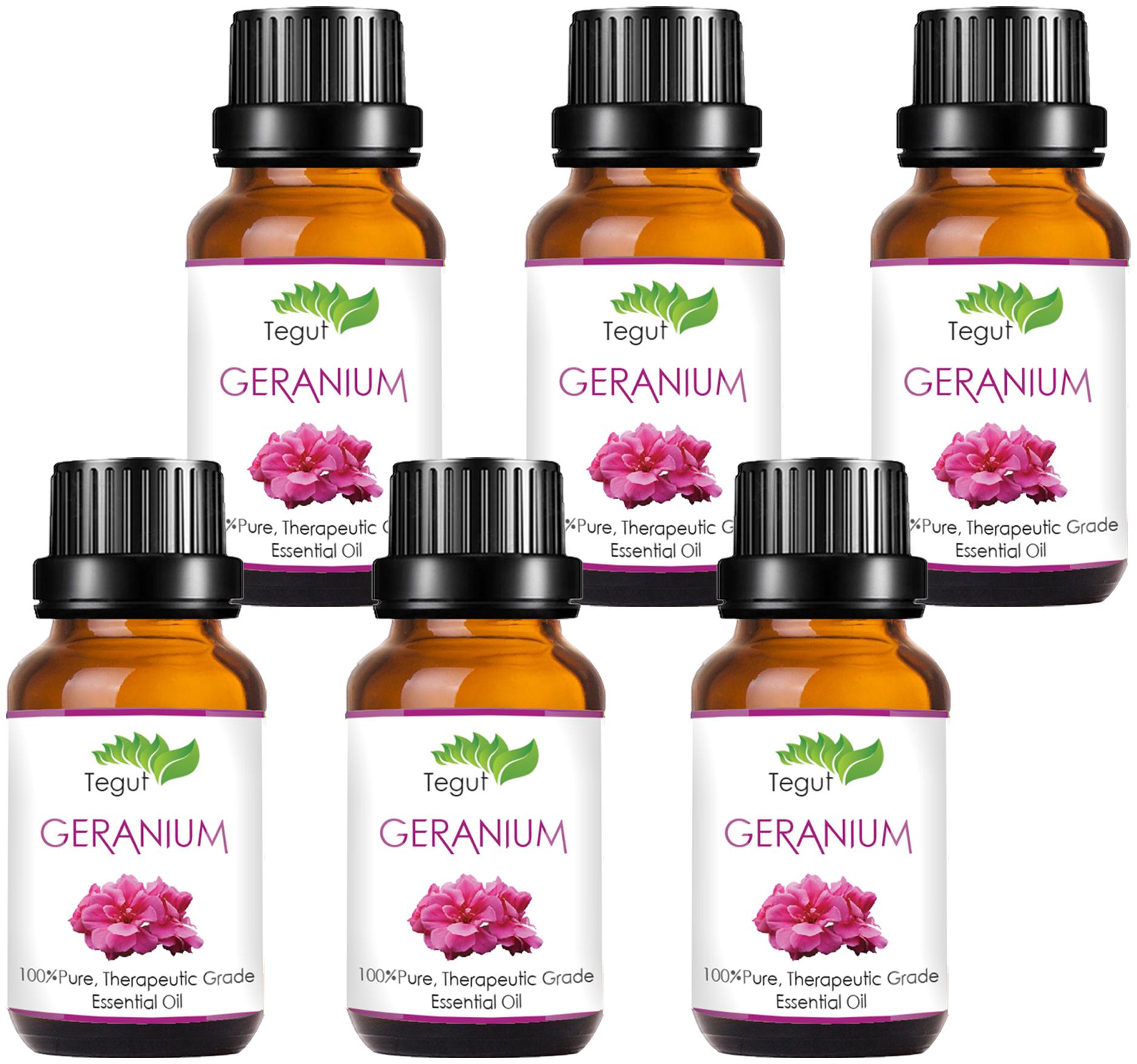 

Tegut Pure Geranium Essential Oil (30 ml) (Pack Of 6)