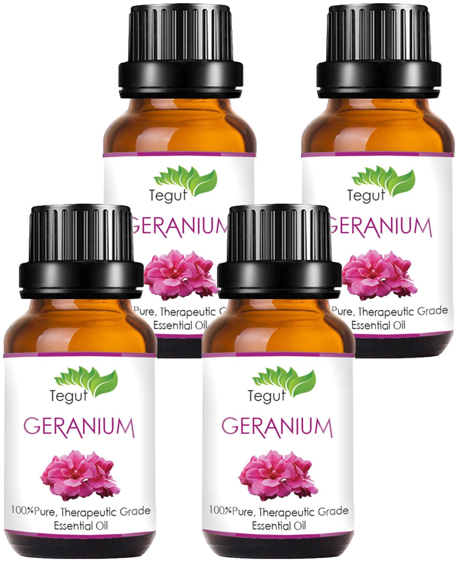 

Tegut Pure Geranium Essential Oil (25 ml) (Pack Of 4)