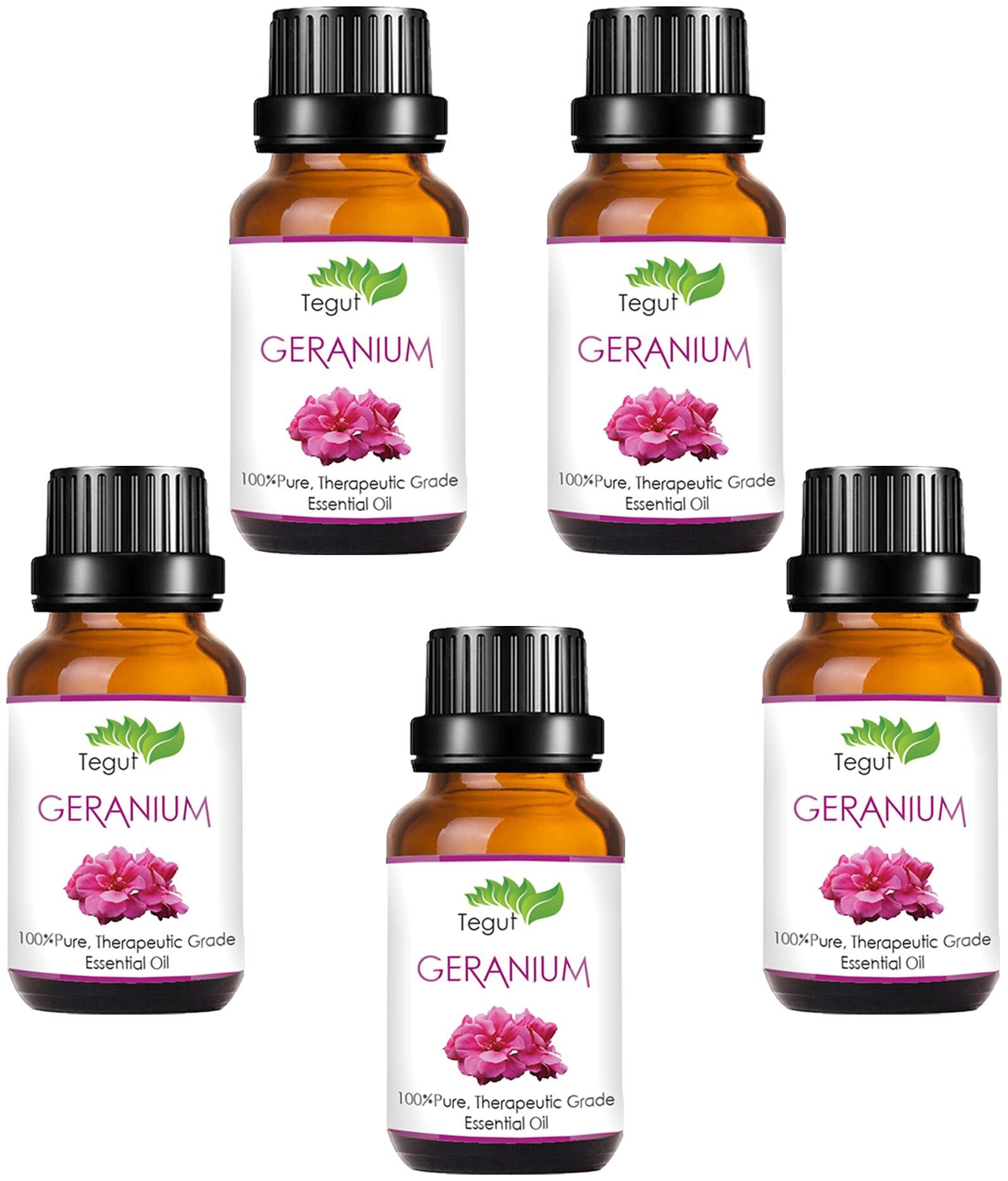 

Tegut Pure Geranium Essential Oil (15 ml) (Pack Of 5)