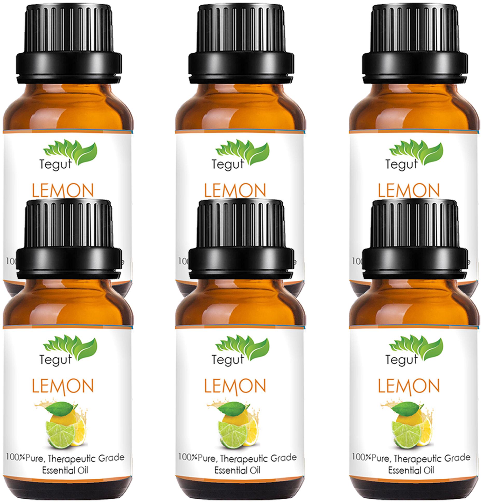 

TEGUT Pure Lemon Essential Oil (18 ml) (Pack of 6)