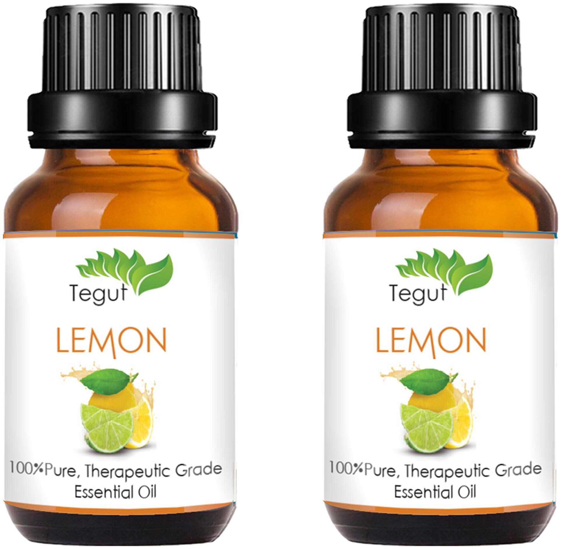 

TEGUT Pure Lemon Essential Oil (18 ml) (Pack of 2)