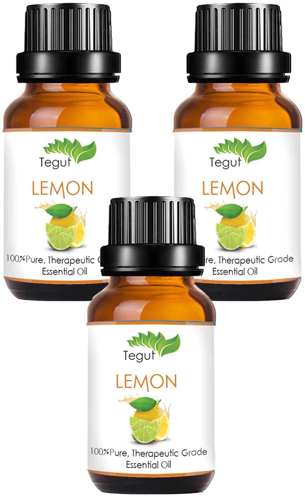 

TEGUT Pure Lemon Essential Oil (15 ml) (Pack of 3)