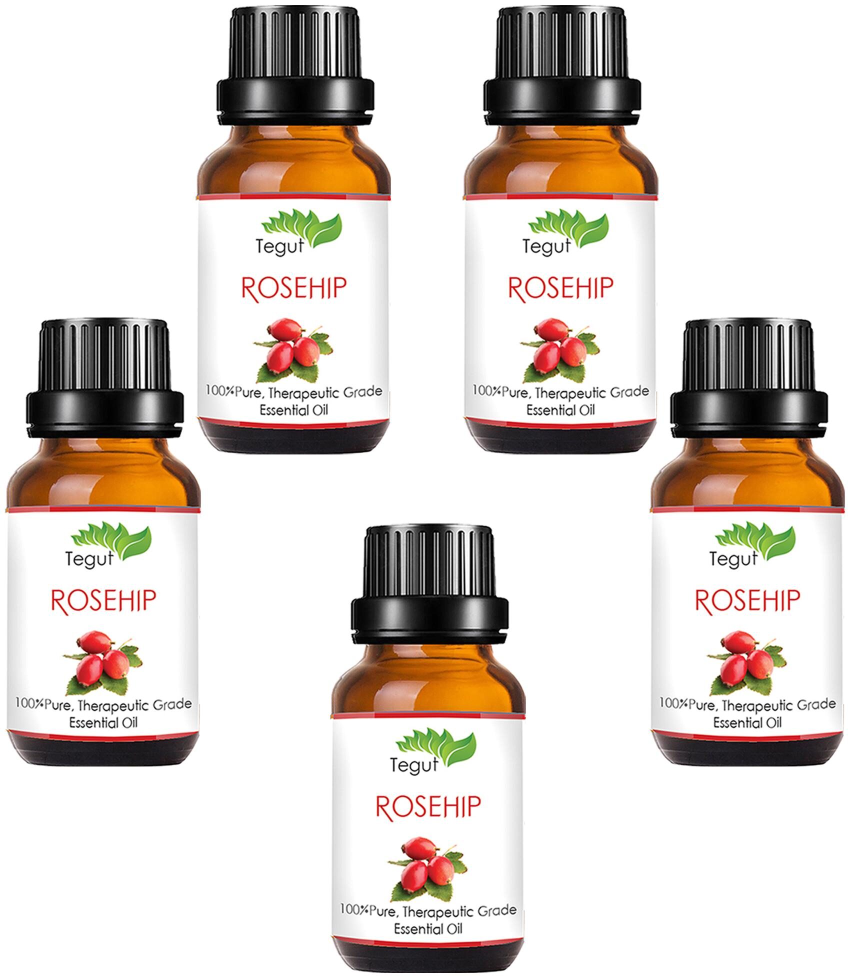 

TEGUT Rosehip Cold Pressed Carrier Oil (15 ml)(Pack of 5)
