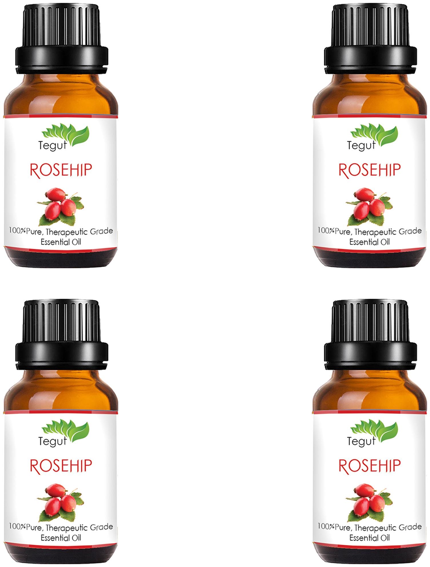 

TEGUT Rosehip Cold Pressed Carrier Oil (15 ml)(Pack of 4)