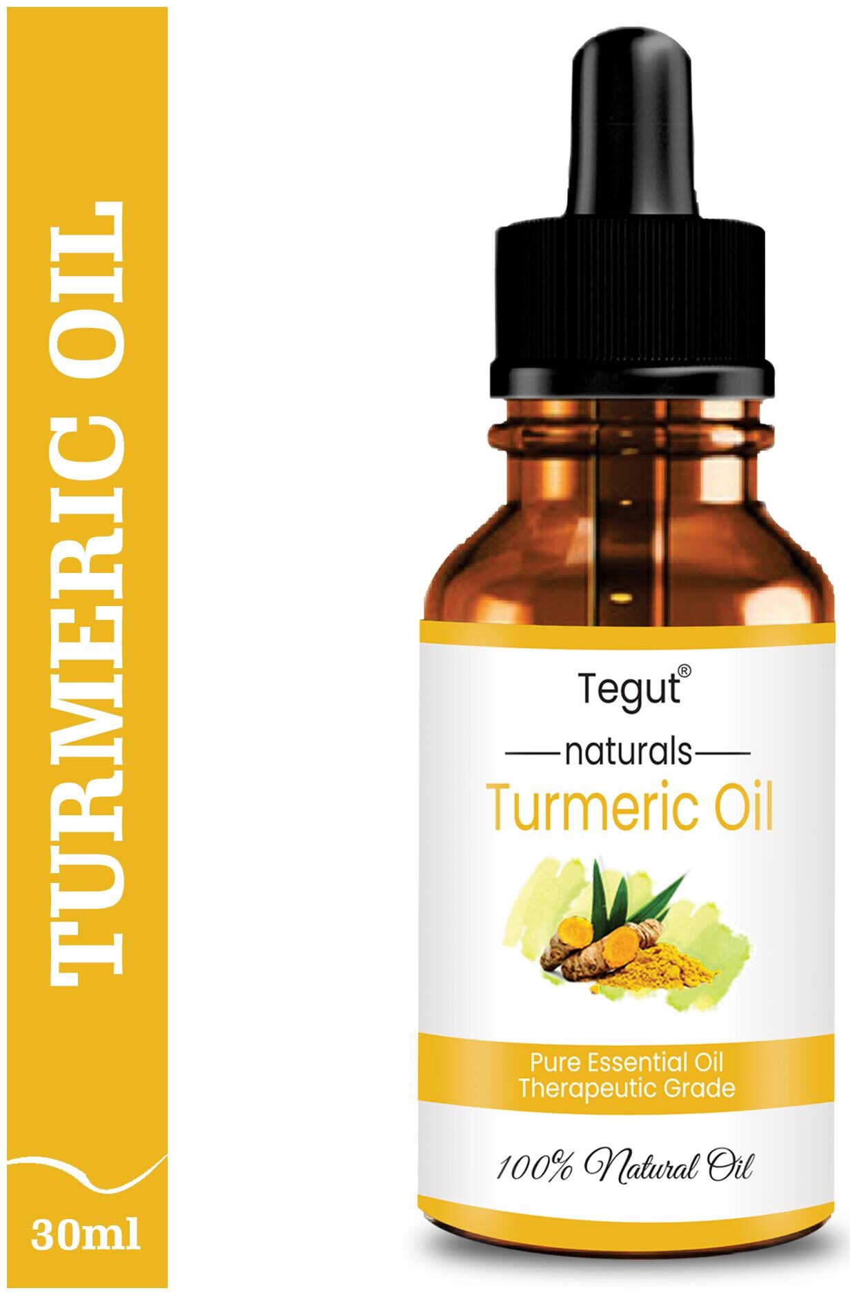 

Tegut Turmeric Essential Oil - 100 Pure Natural Undiluted For Skin care Hair (30 ml) (Pack of 1)