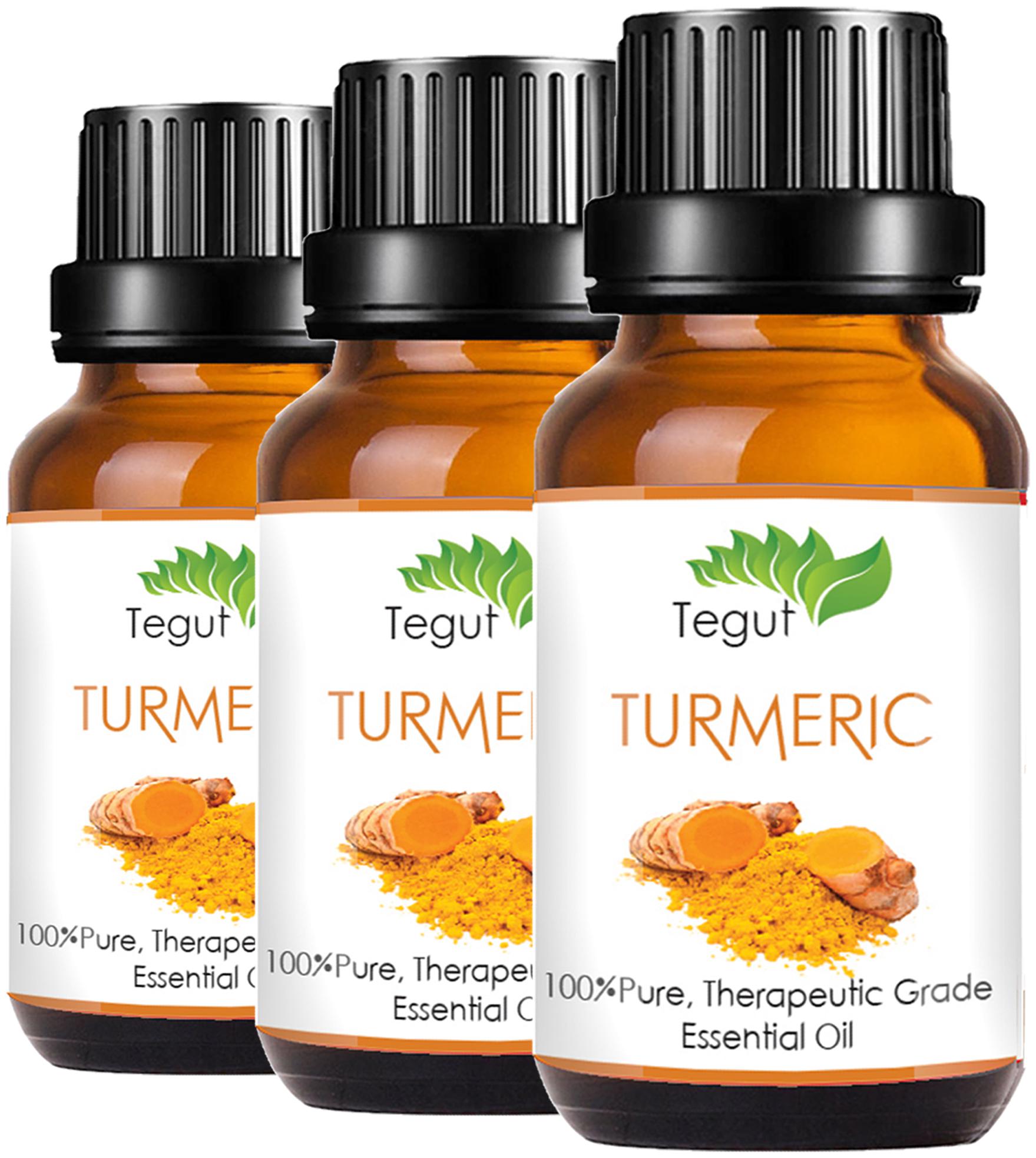 

TEGUT Turmeric Essential Oil - 100 Pure Natural Undiluted (10 ml) (Pack of 3)