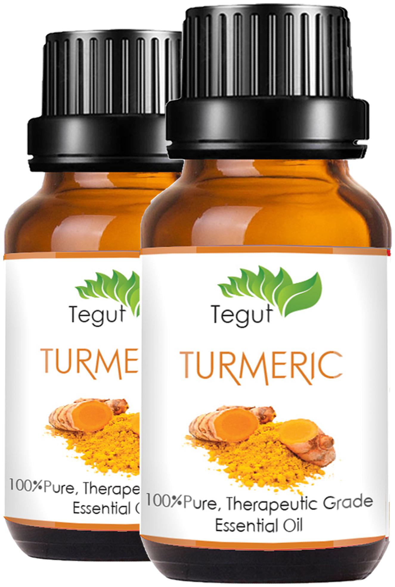 

TEGUT Turmeric Essential Oil - 100 Pure Natural Undiluted For Skin care Hair (25 ml) (Pack of 2)