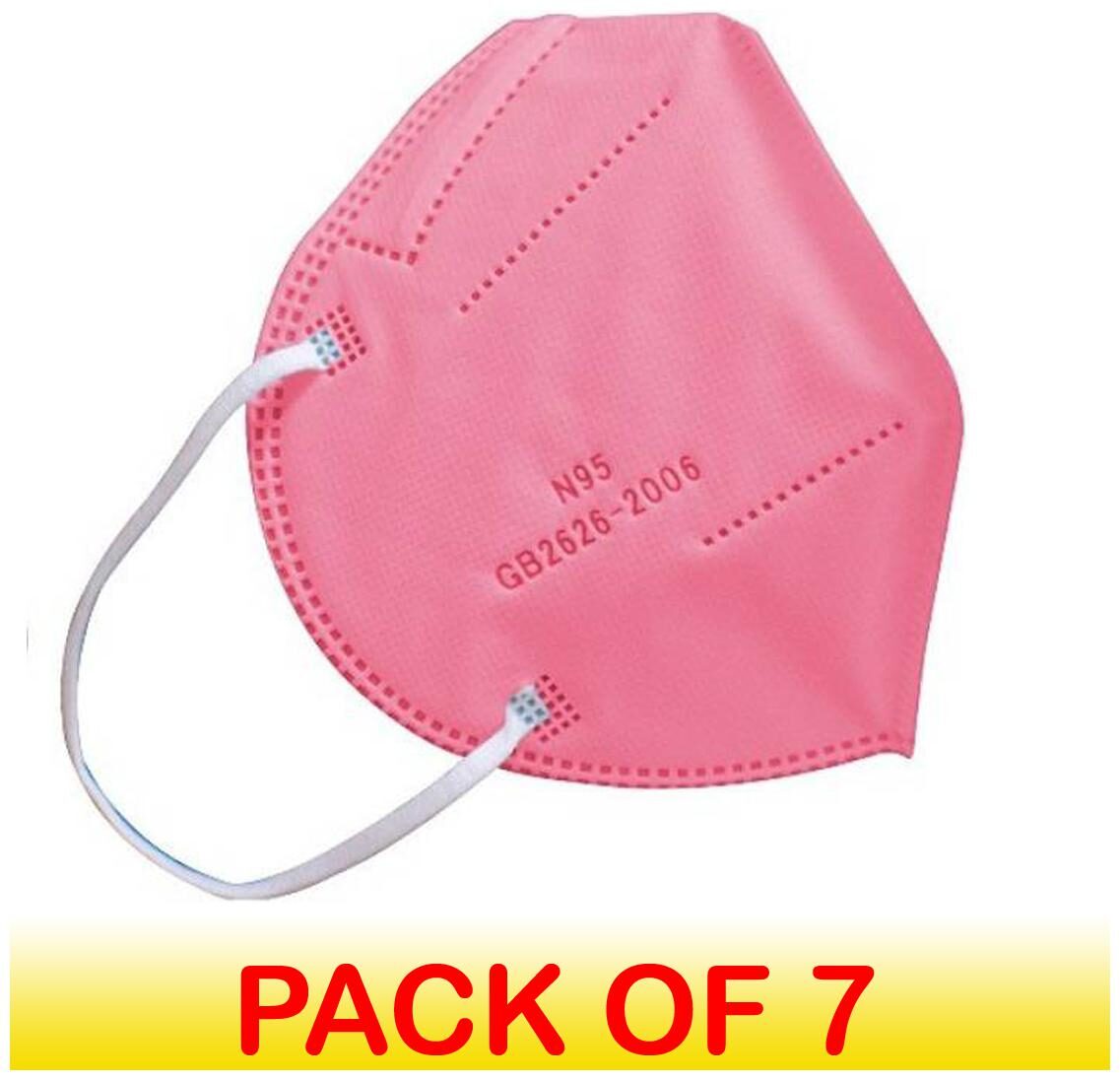 

Tendi Anti Pollution N95 Mask Without Filter Pink ( Pack of 7)