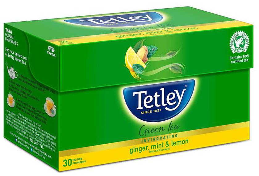 

Tetley Green Tea - Ginger Mint Lemon 30 Teabags