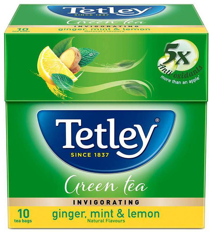 

Tetley Green Tea - Ginger Mint Lemon 10 Teabags