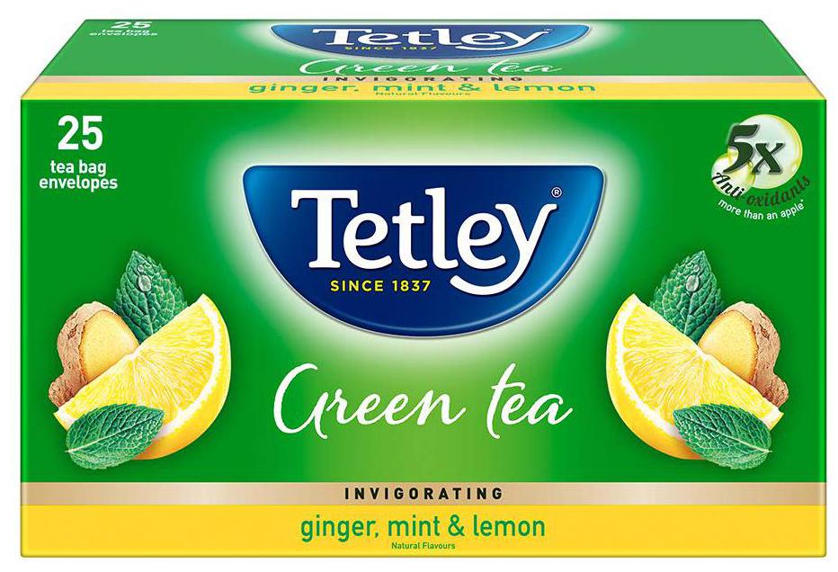 

Tetley Green Tea - Ginger Mint Lemon 50 g