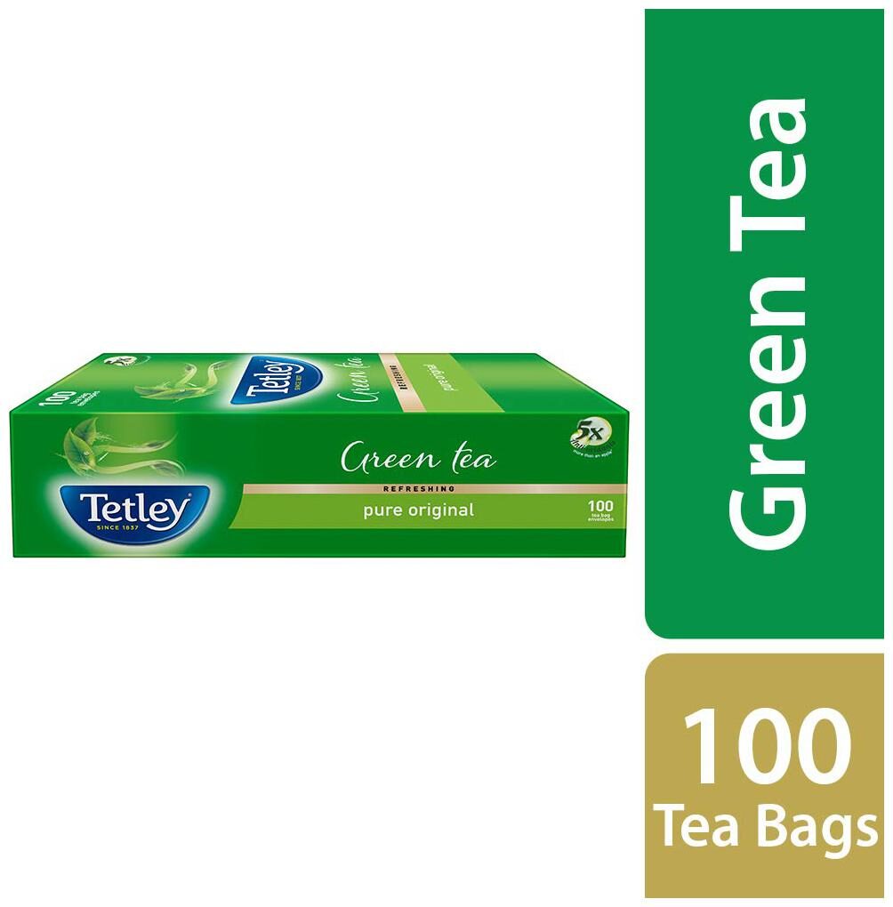 

Tetley Green Tea - Regular 100 Teabags