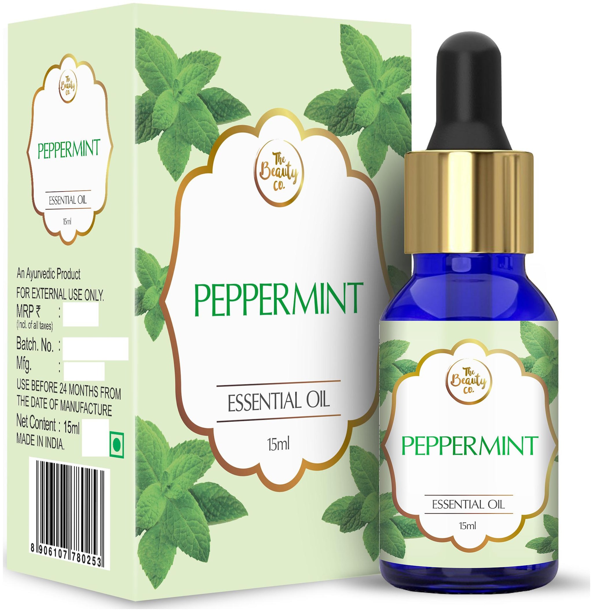 

The Beauty Co Peppermint Essential Oil 15ml