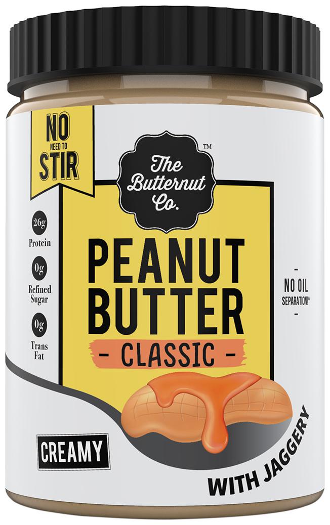 

The Butternut Co Peanut Butter Classic with Jaggery Creamy 1 kg (No Oil Separation Vegan High Protein No Stir)