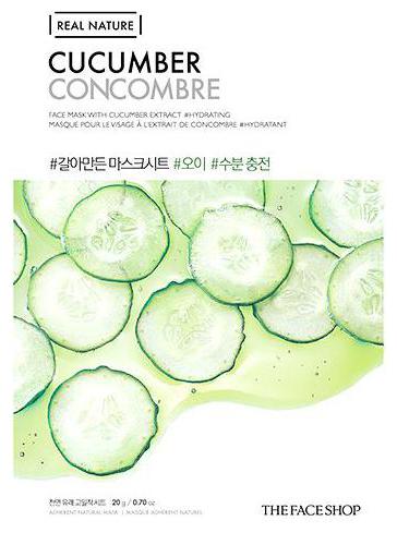

The Face Shop Real Nature Cucumber Face Mask 20 g