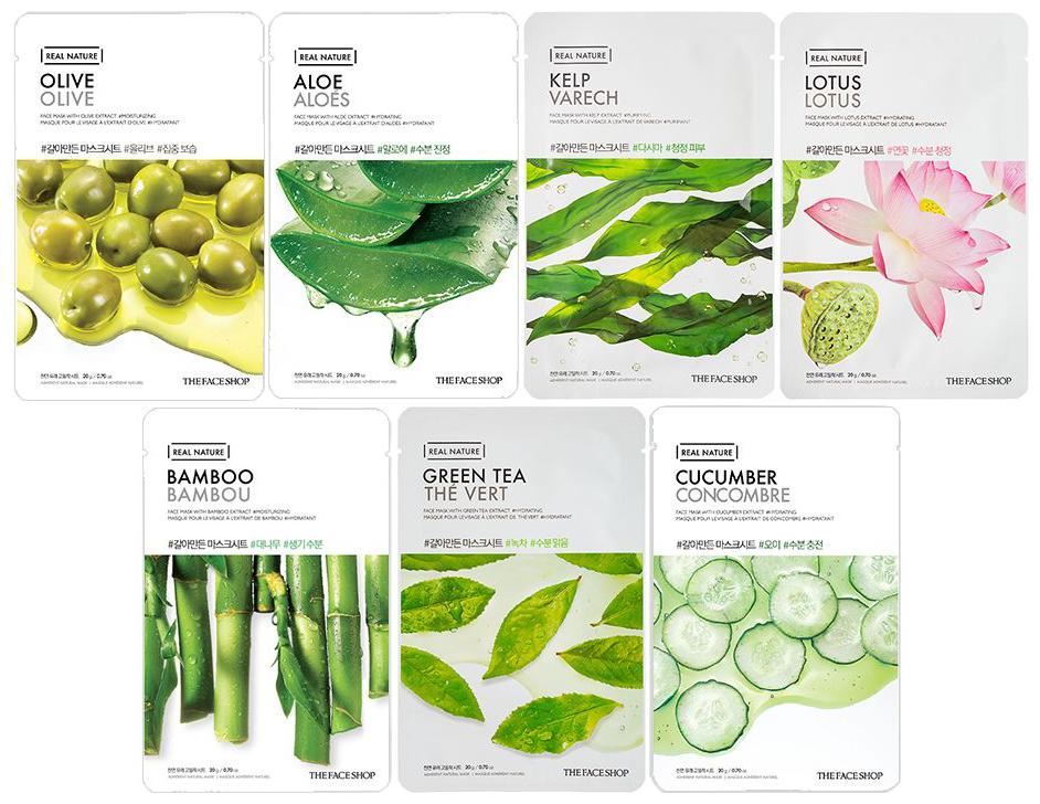 

The Face Shop Unisex Instantly Hydrating Masksheet Combo 20 g ( Pack of 7 )