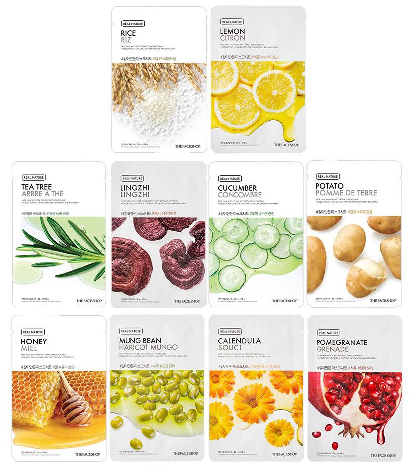 

The Face Shop Unisex Soothing and Relaxing Masksheet Combo 20 g ( Pack of 10 )