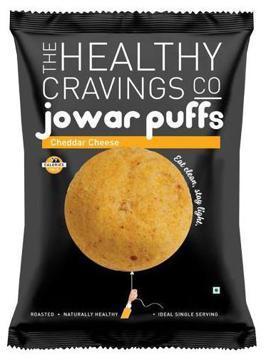 

The Healthy Cravings Co Roasted Jowar Puffs - Cheddar Cheese 25 g