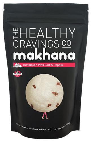 

The Healthy Cravings Co Premium Crunchy Roasted Makhana - Himalayan Pink Salt Pepper 45 g