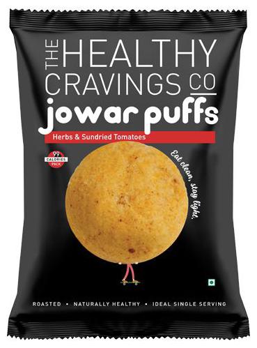 

The Healthy Cravings Co Roasted Jowar Puffs - Herbs Sundried Tomatoes 25 g