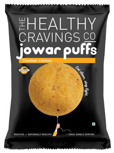 

The Healthy Cravings Co Roasted Jowar Puffs - Cheddar Cheese 25 g