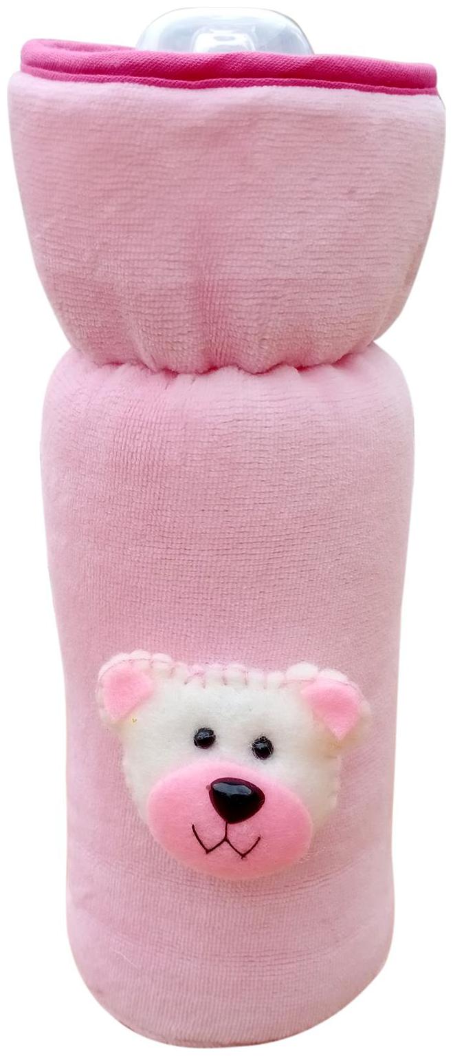 

The Little Lookers Bottle Cover for Feeders Soft Plush Stretchable Baby Feeding Bottle Cover with Easy to Hold Strap Suitable for 200ml 240ml (Pack of 1)