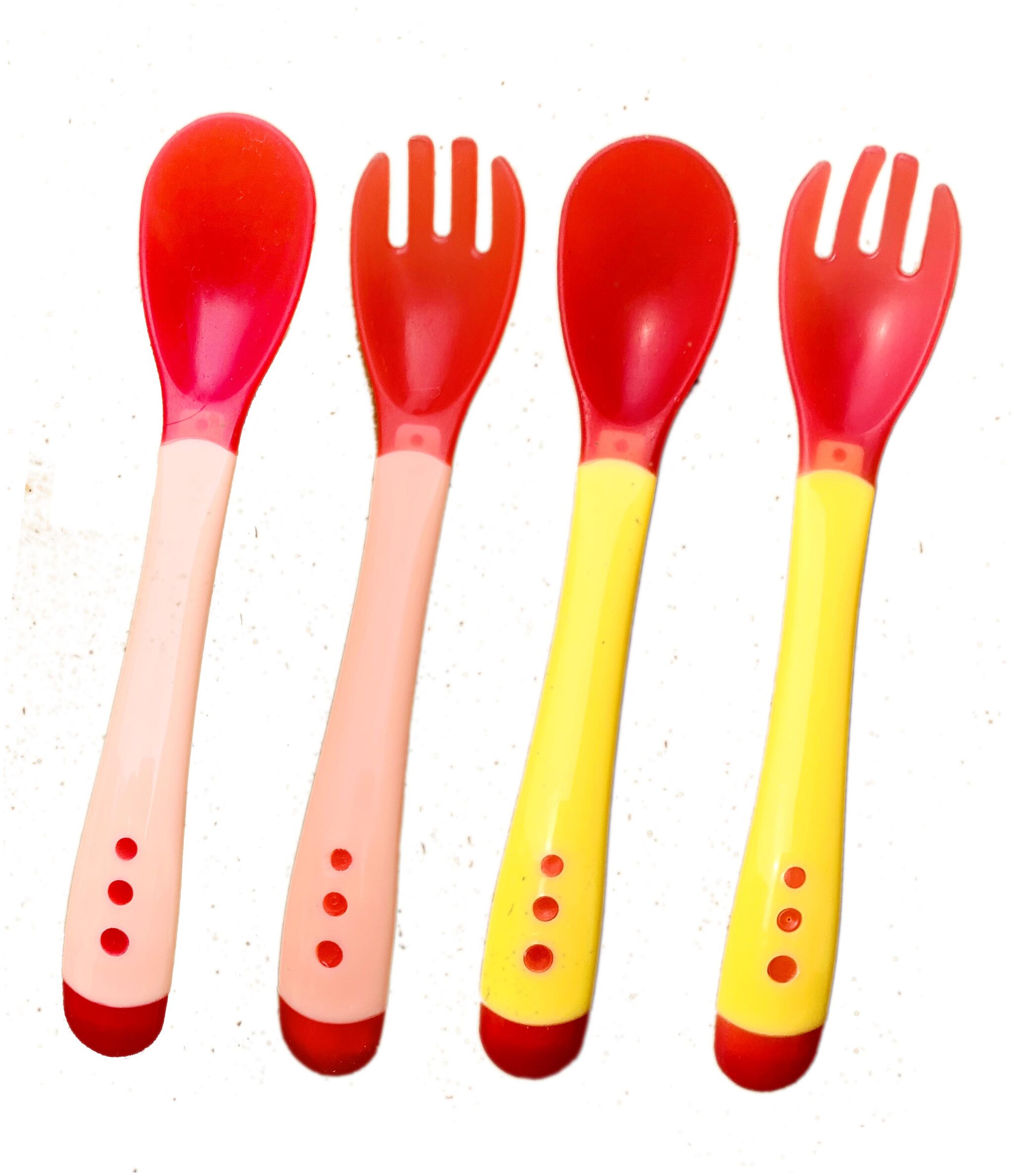 

The Little Lookers Silicone Tip Heat Sensitive Silicone Spoons Temperature Sensing Spoons Blue Pink (Pack Of 2)