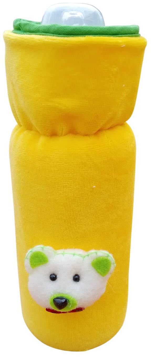 

The Little Lookers Bottle Cover for Feeders Soft Plush Stretchable Baby Feeding Bottle Cover with Easy to Hold Strap Suitable for 200ml 240ml (Pack of 1)