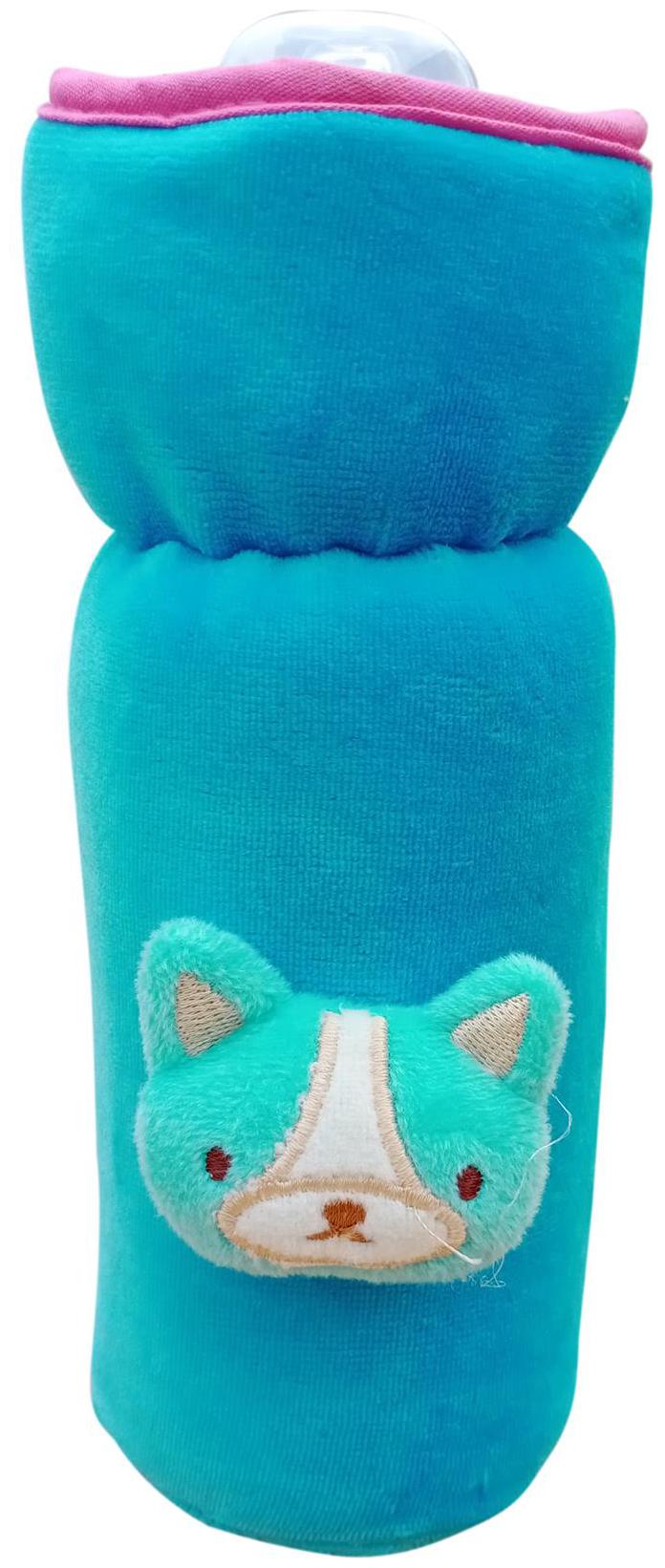 

The Little Lookers Bottle Cover for Feeders Soft Plush Stretchable Baby Feeding Bottle Cover with Easy to Hold Strap Suitable for 200ml 240ml (Pack of 1)