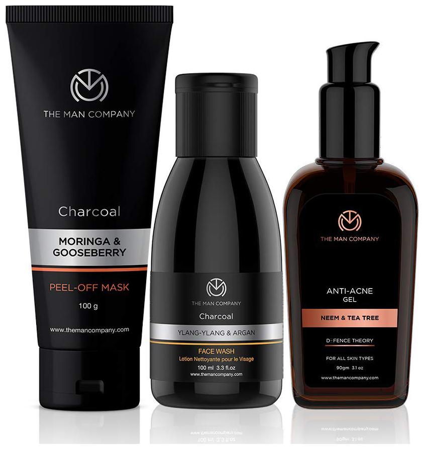 

The Man Company Super Cleansing Combo-Pack of 3 ( 100 g peel off mask 90 g gel 100 g face wash)