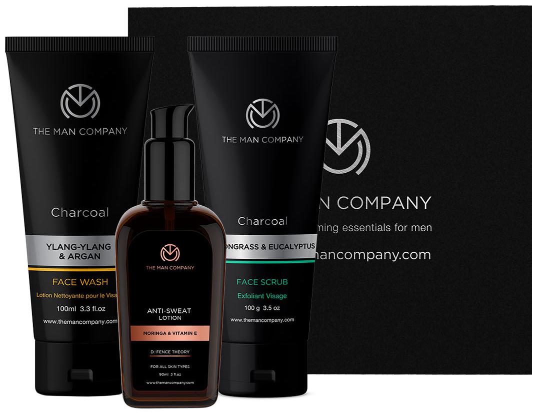 

The Man Company Anti Sweat Lotion 90 ml Scrub 100 g Face Wash 100 ml (Pack of 3)