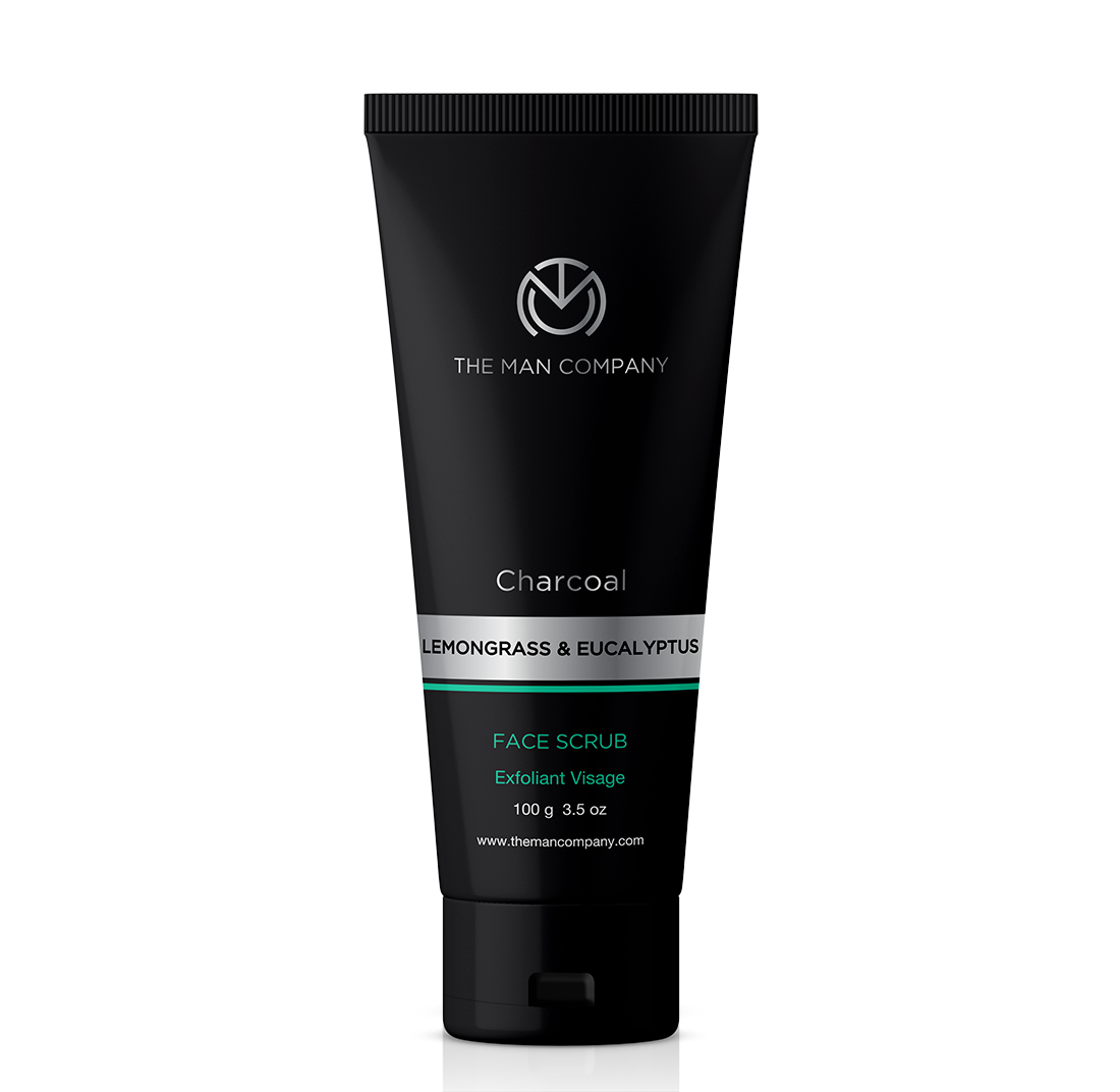 

The Man Company Activated Charcoal Face Scrub for Men - Deep Cleansing Dead Skin Removal Skin Exfoliation 100g