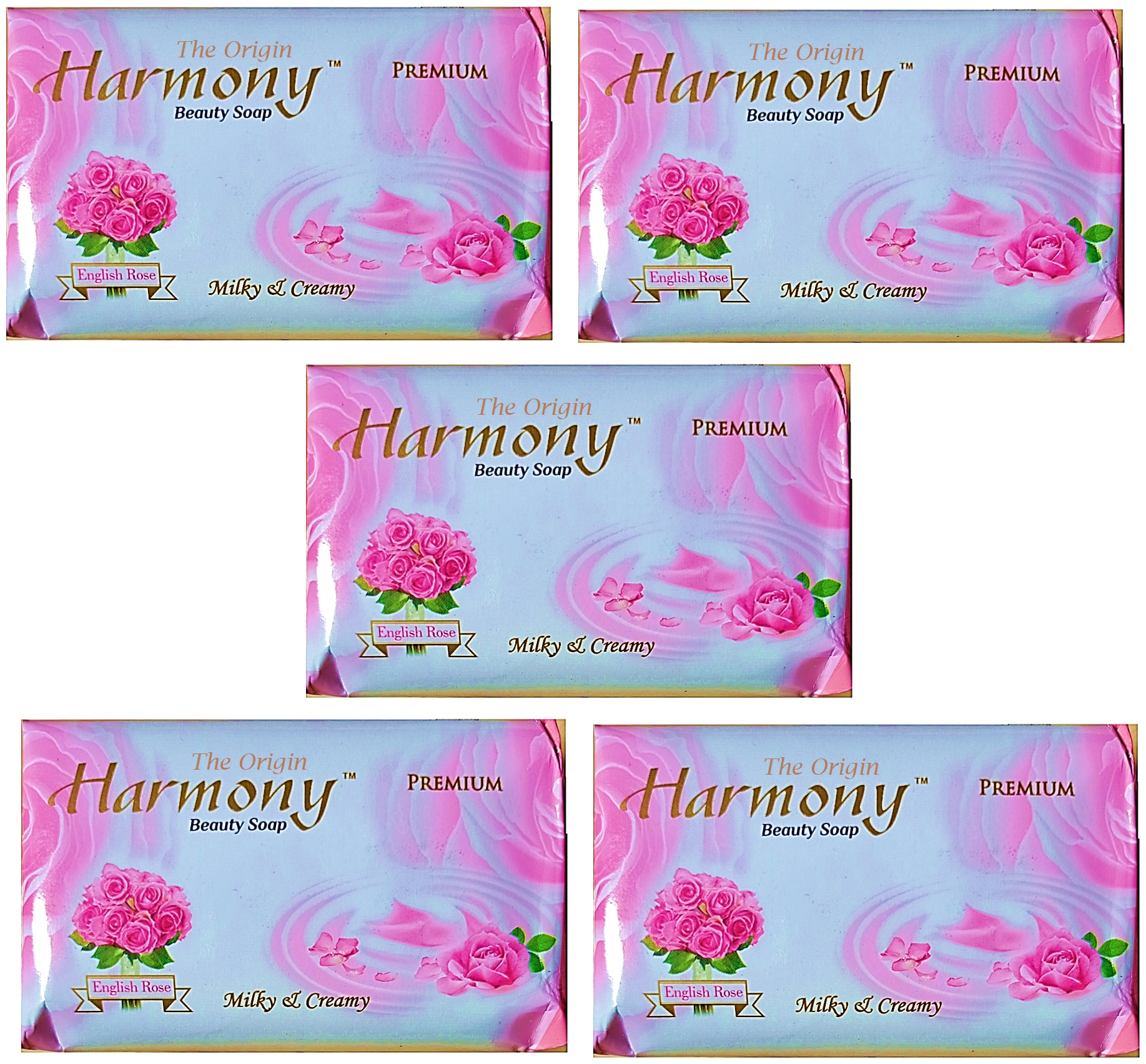 

The Origin English rose milky Creamy Premium Soap 90 g Pack of 5
